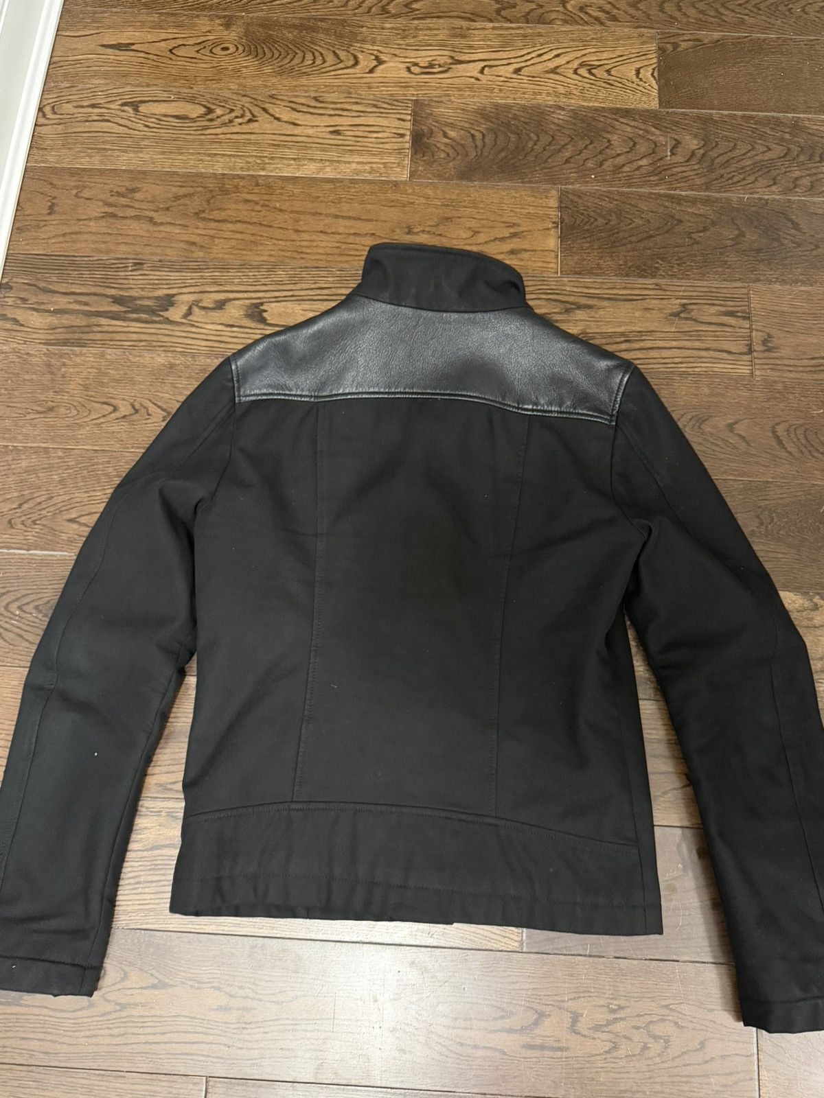 Emporio Armani FW12 Armani Asymmetrical Diagonal Zip Biker Jacket Size US M / EU 48-50 / 2 - 2 Thumbnail
