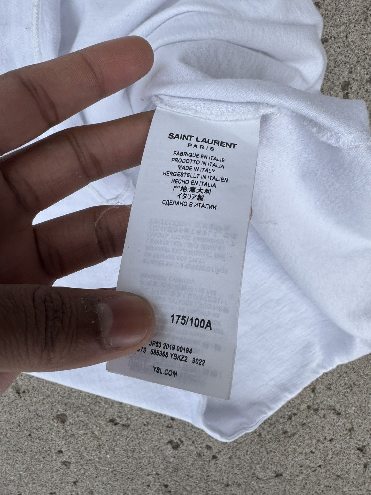 Saint Laurent Paris Saint Laurent Love Tee Size US L / EU 52-54 / 3 - 3 Thumbnail
