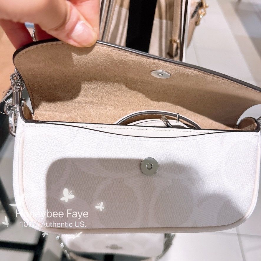 Coach Hailey Flap Bag In Signature Canvas CAN70 Size ONE SIZE - 4 Thumbnail