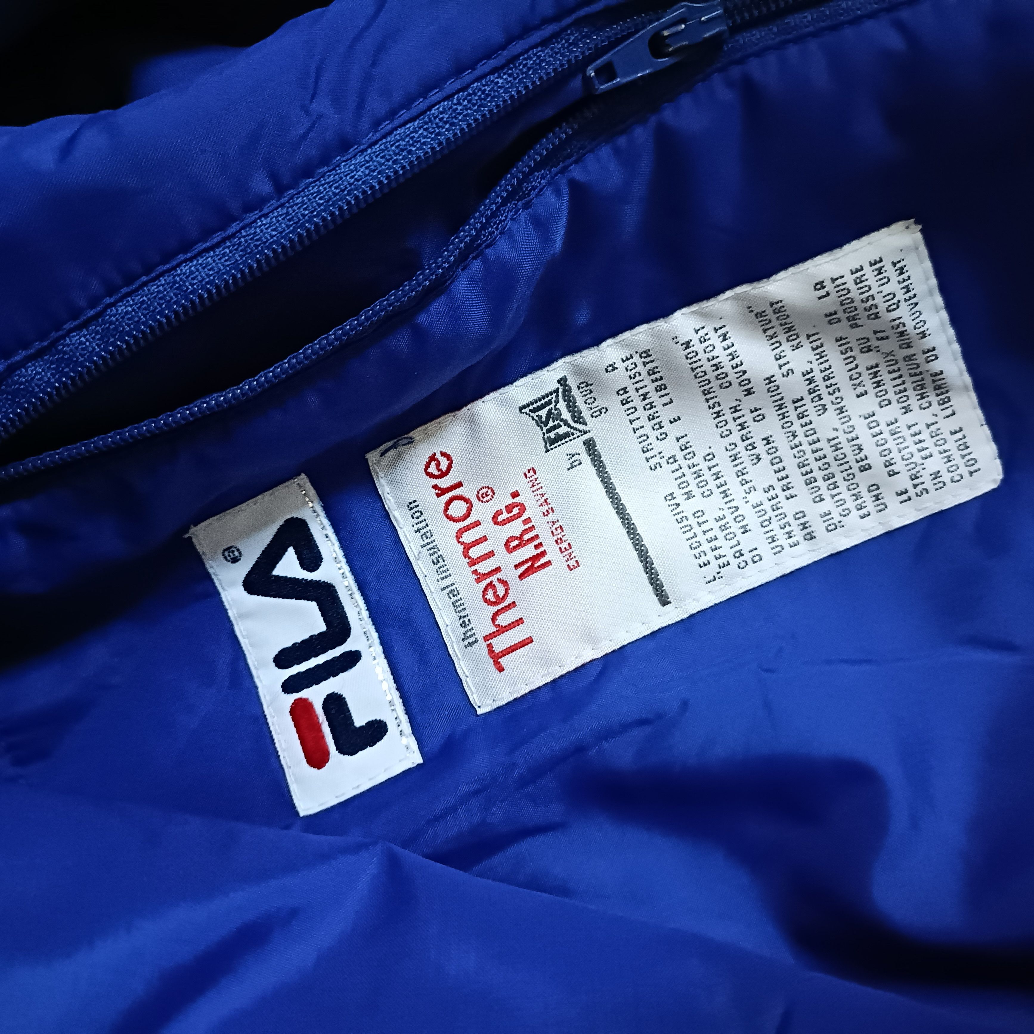 Fila × Vintage Men's Blue Full Zip Vest Gilet Ski Team Italia Italy ! Size US L / EU 52-54 / 3 - 9 Thumbnail