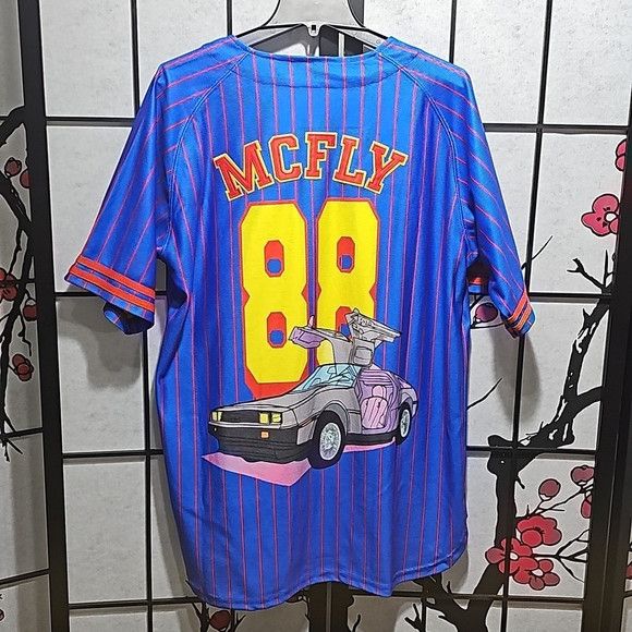 Other Back to the Future Marty McFly Baseball Jersey Large Size US L / EU 52-54 / 3 - 10 Thumbnail