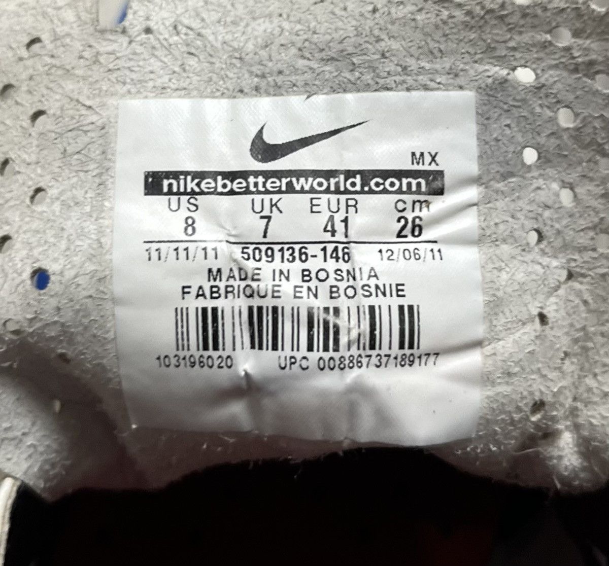 Nike Nike Mercurial Vapor VIII FG 509136-146 Carbon Boots Cleats Size US 8 / EU 41 - 14 Thumbnail