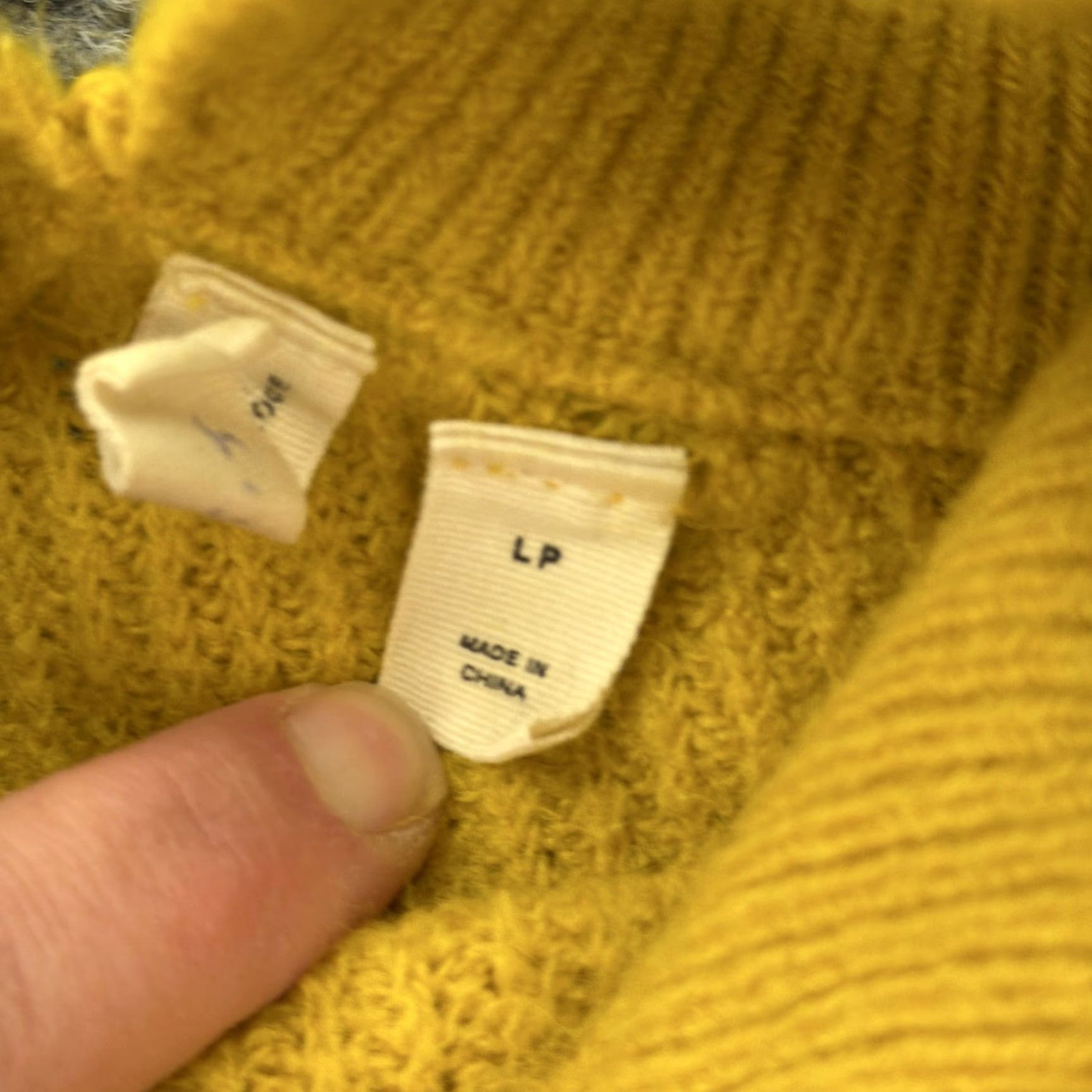 Anthropologie Anthropologie Sweater Womens PL Yellow Moth Wool Alpaca Mock Neck Pullover Knit Size L / US 10 / IT 46 - 4 Thumbnail