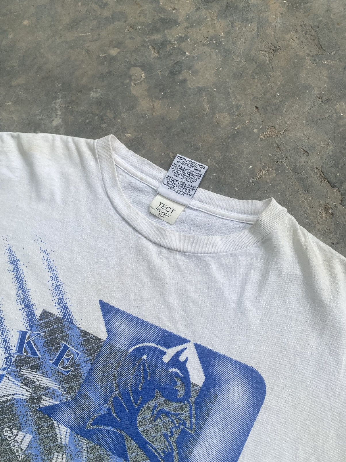 Adidas Rare Vintage 90s Adidas x Duke Soccer Camp Tee (1994) Size US M / EU 48-50 / 2 - 7 Thumbnail