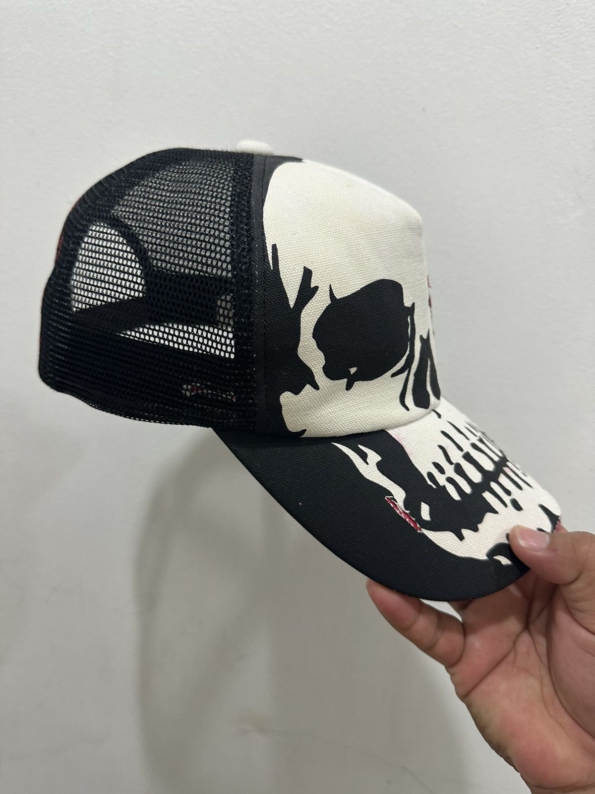 Other VTG Distress PEACE SKULL Trucked Hat Size ONE SIZE - 5 Thumbnail