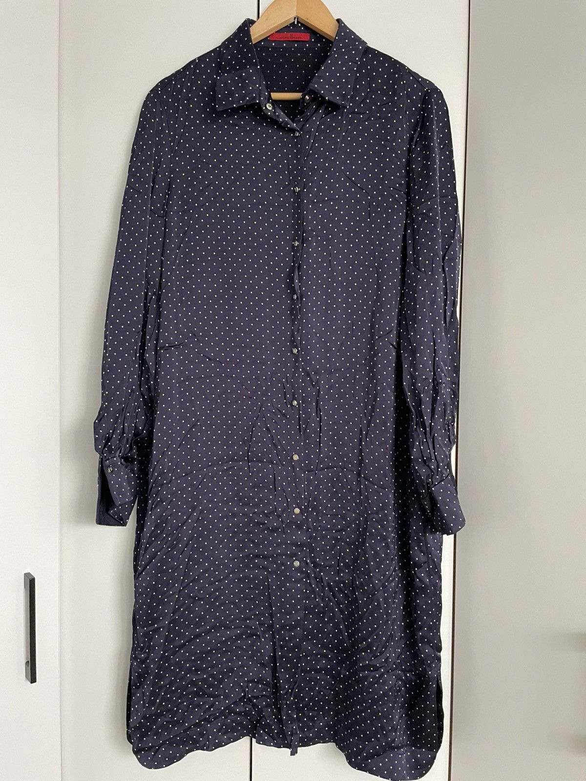 Carolina Herrera Carolina Herrera 2012 polka dot dress viscose L Size L / US 10 / IT 46 - 1 Thumbnail