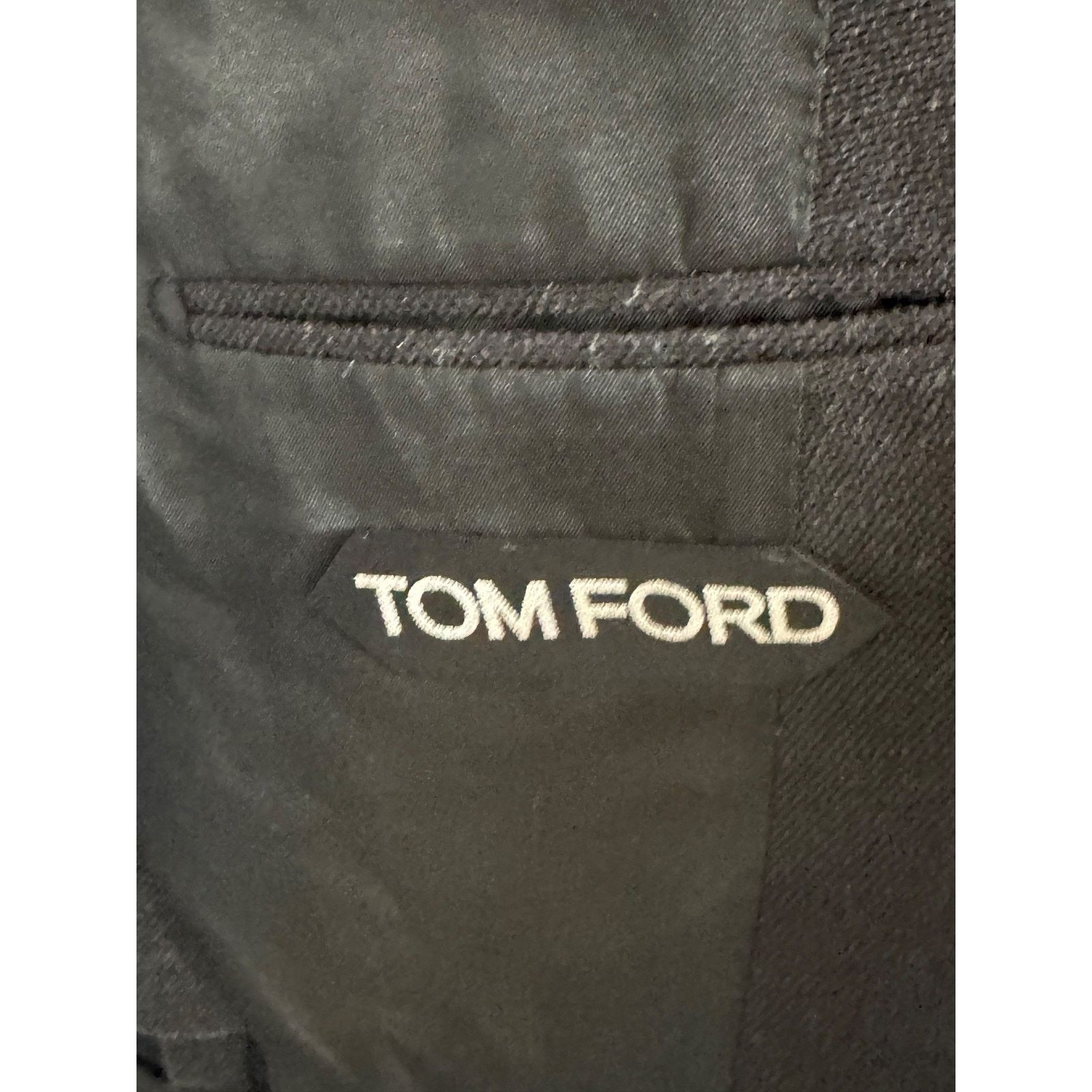 Tom Ford Tom Ford Atticus Silk Leather Black Blazer Storm Collar 44R Size 44R - 4 Thumbnail