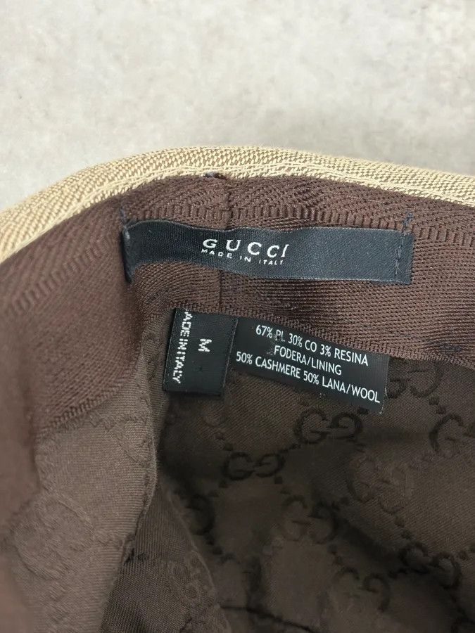 Gucci 2000s Gucci Beige Canvas Hat Size ONE SIZE - 9 Thumbnail