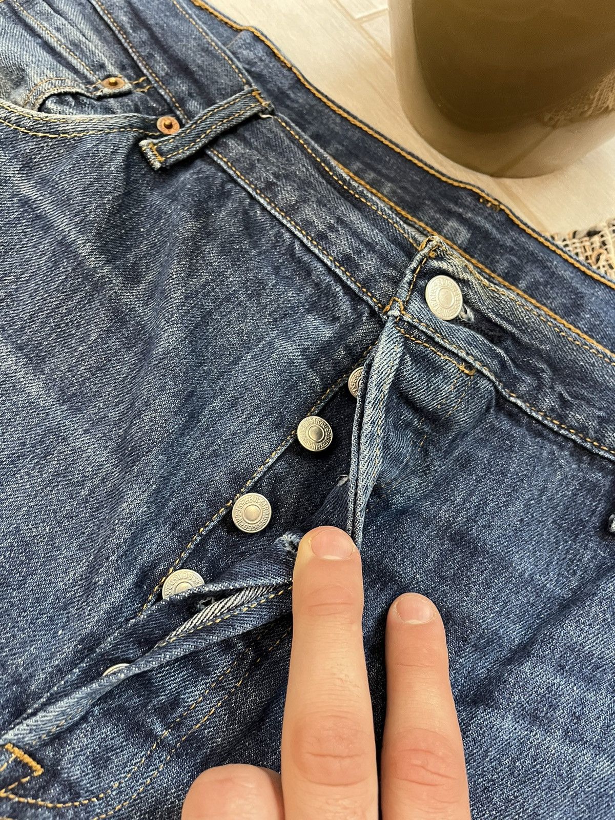 Levi's × Vintage Levis 501 denim jeans workwear distressed style Size US 40 / EU 56 - 7 Thumbnail