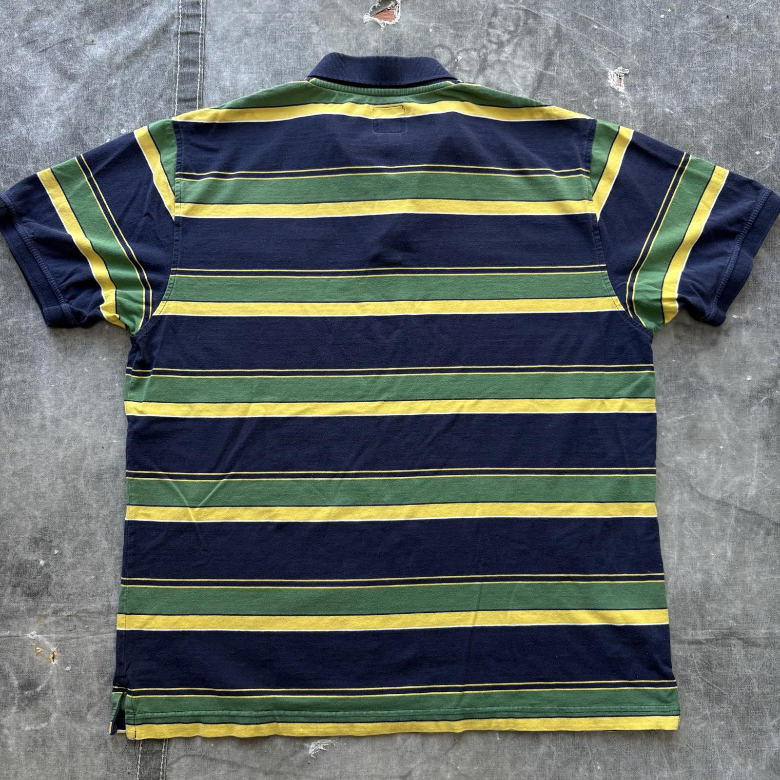 John Deere Vintage Y2K John Deere Grunge Preppy Striped Polo Shirt Size US L / EU 52-54 / 3 - 5 Thumbnail