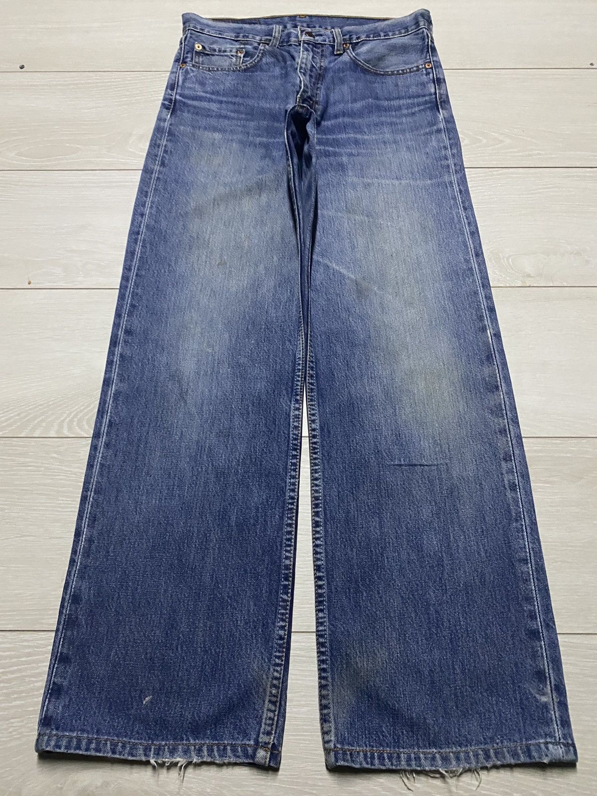 Vintagw Levis 508 90s Faded Wash Distressed Loose Jeans