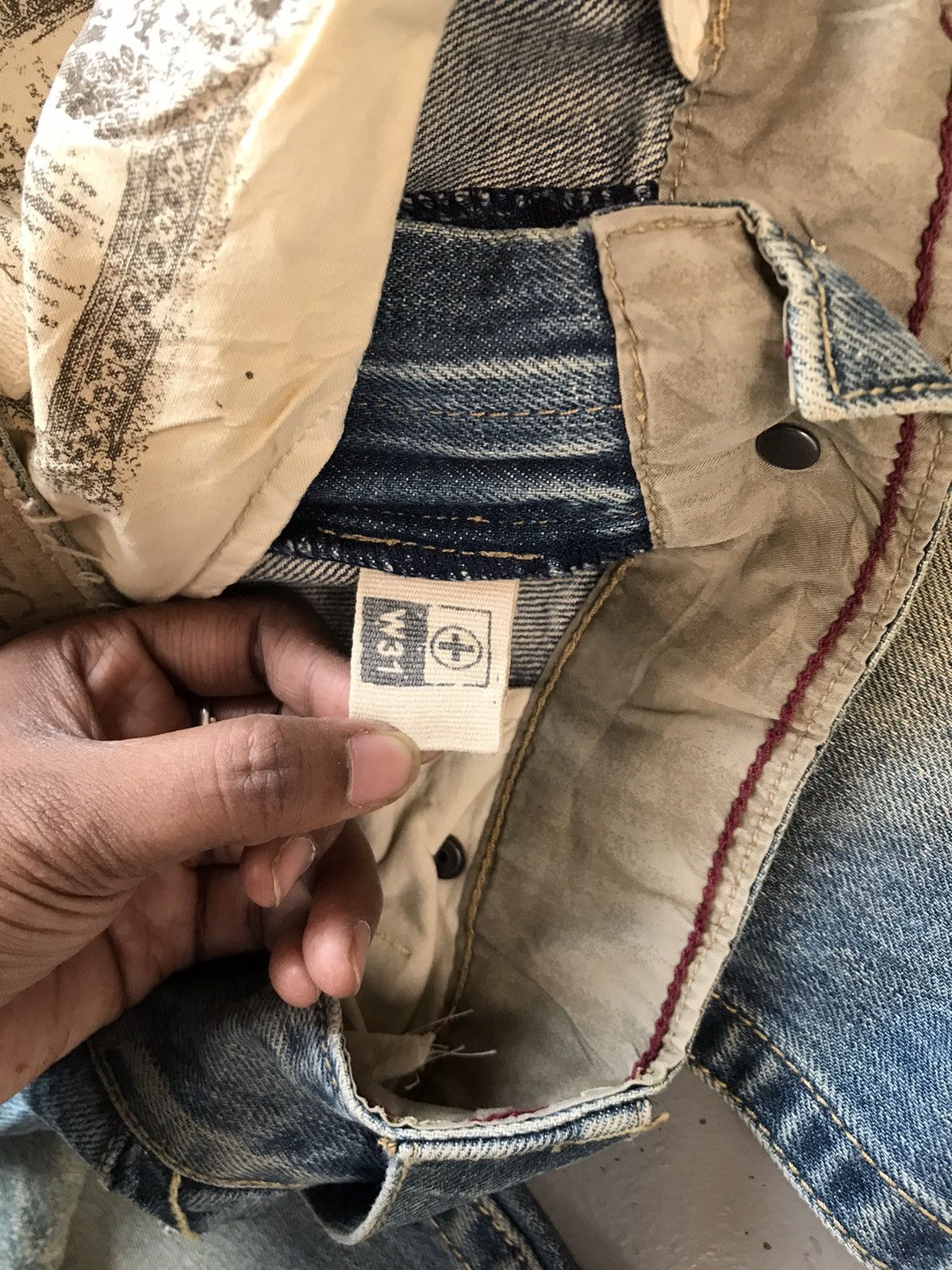 Vintage Vintage tough jeans smith straight fit distressed denim Size US 32 / EU 48 - 10 Thumbnail