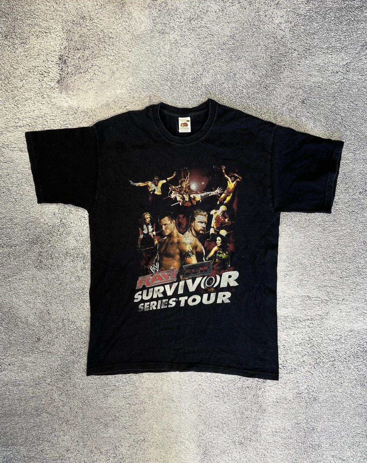 Fruit Of The Loom Vintage WWE Survivor Series Tour 2007 T Shirt RAW ECW M Size US M / EU 48-50 / 2 - 1 Thumbnail