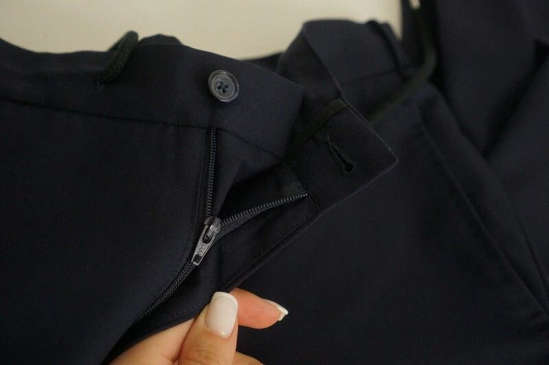 Suitsupply Men Suitsupply Trousers Navy Blue Brescia Wool US36S JNJ116 Size 36S - 3 Thumbnail
