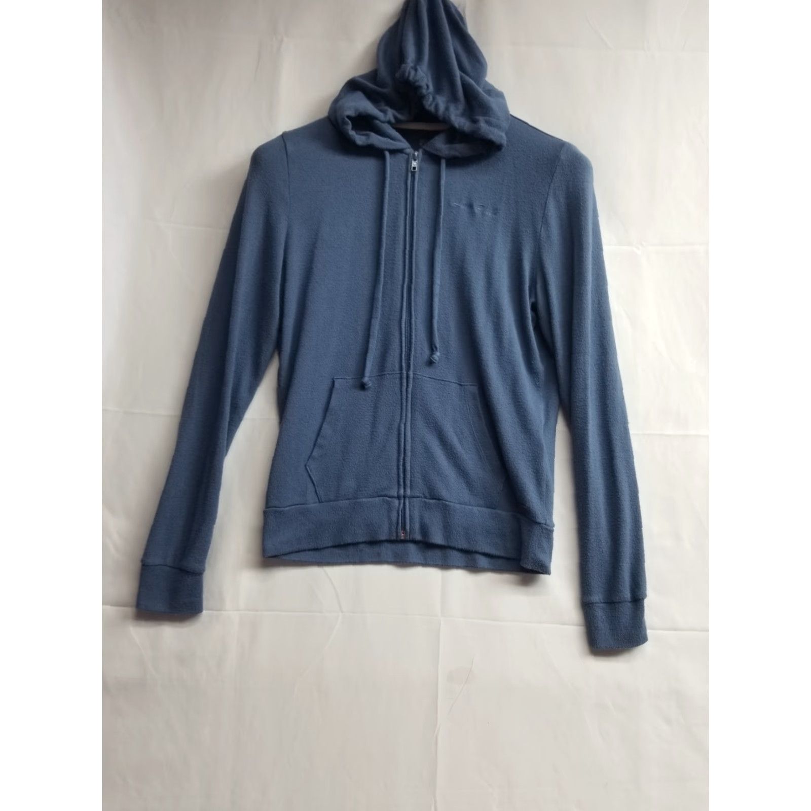 Pinko Victoria’s Secret PINK Hoodie ZIP Blue XS Women Regular Full Zip Rhinestones Activewear Size XS / US 0-2 / IT 36-38 - 2 Thumbnail