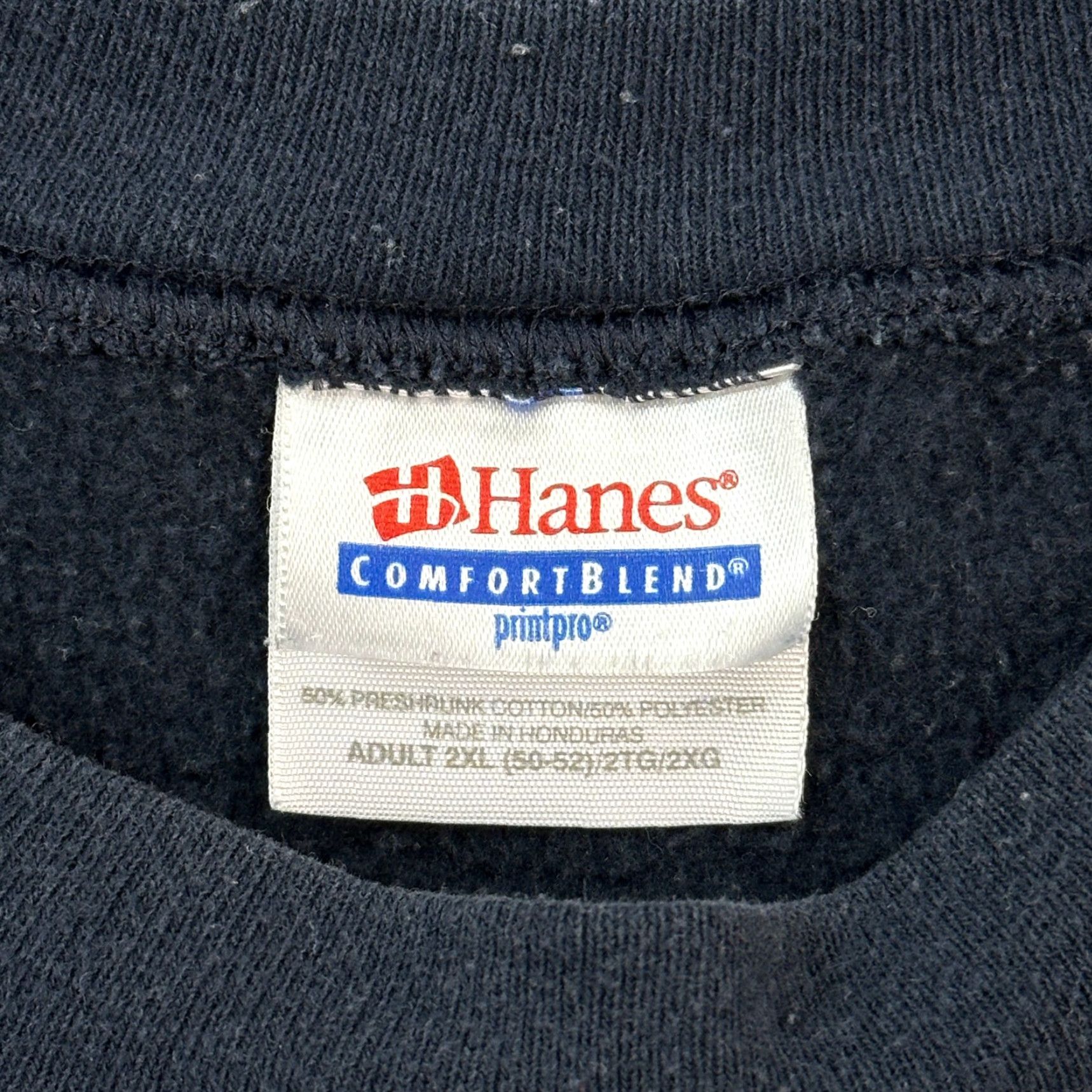 Hanes VINTAGE Hanes Comfortblend Sweatshirt Mens 2XL Navy Blue Crewneck Pullover Shirt 90s Mens Size US XXL / EU 58 / 5 - 2 Thumbnail