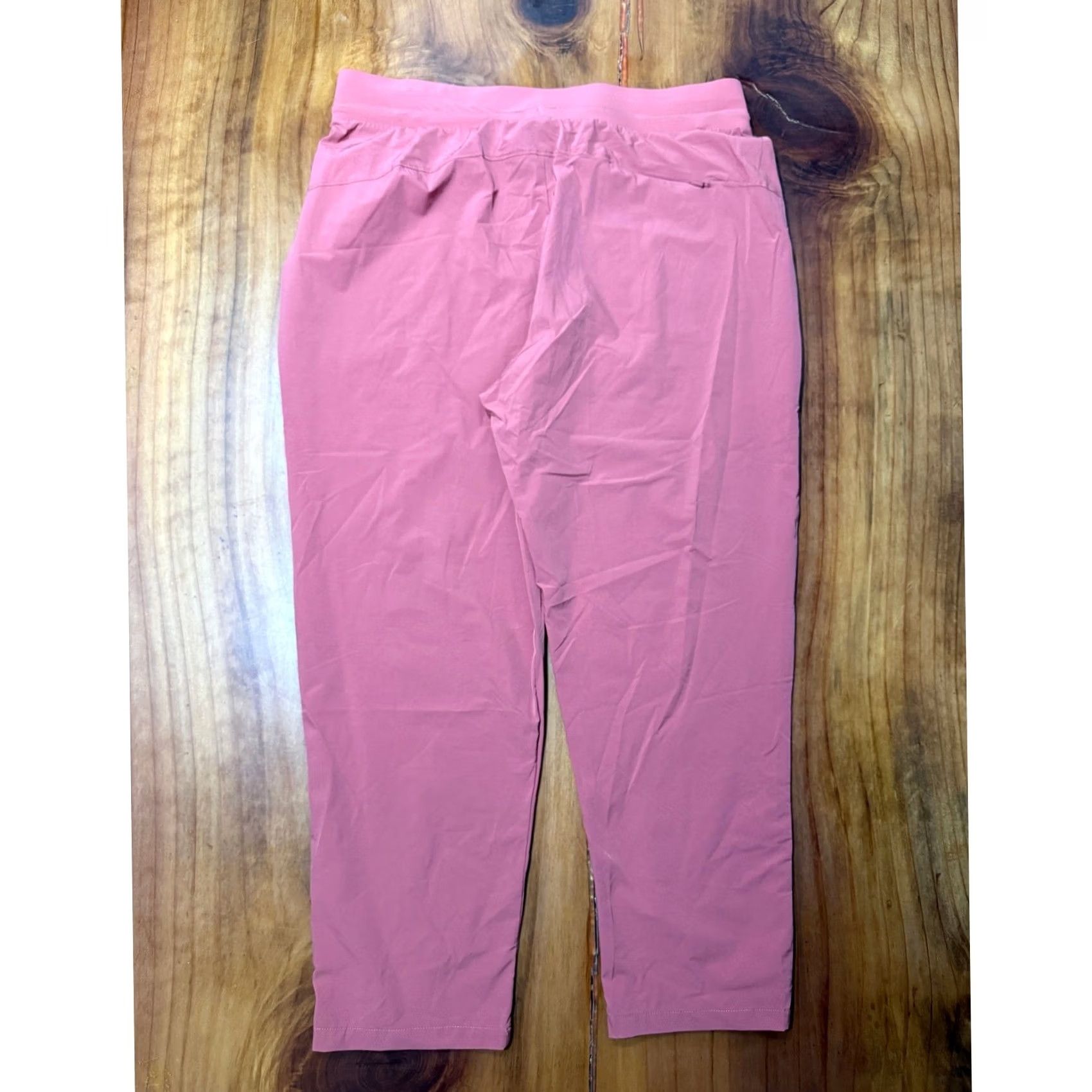 Nike Nike Bliss Luxe Women's Pants XL Pull on Track Pants Pink 35 in Waist Inseam 25 in Polyester Stretch Casual Sports Theme 2020s Mens Womens Boys Girls Size 24" / US 00 / IT 34 - 5 Thumbnail