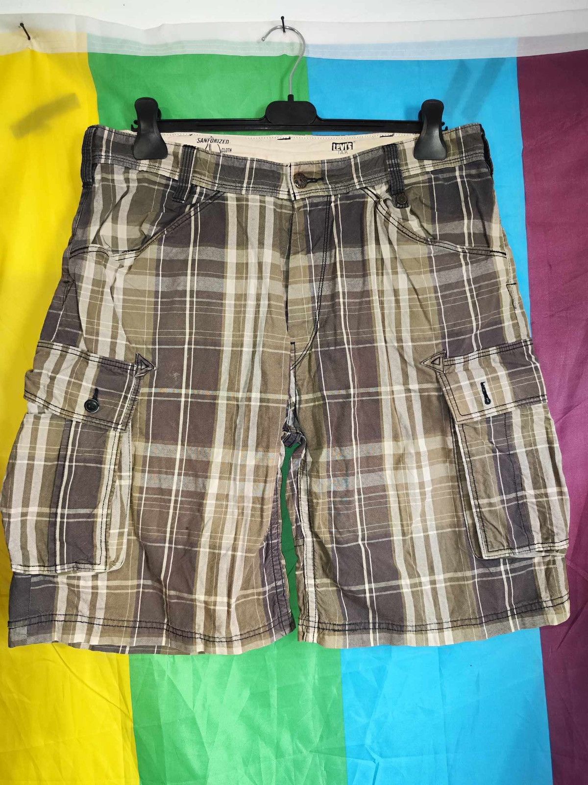 Levi's × Vintage Levi’s Sail cloth men’s cargo shorts size 34 Size US 34 / EU 50 - 1 Thumbnail