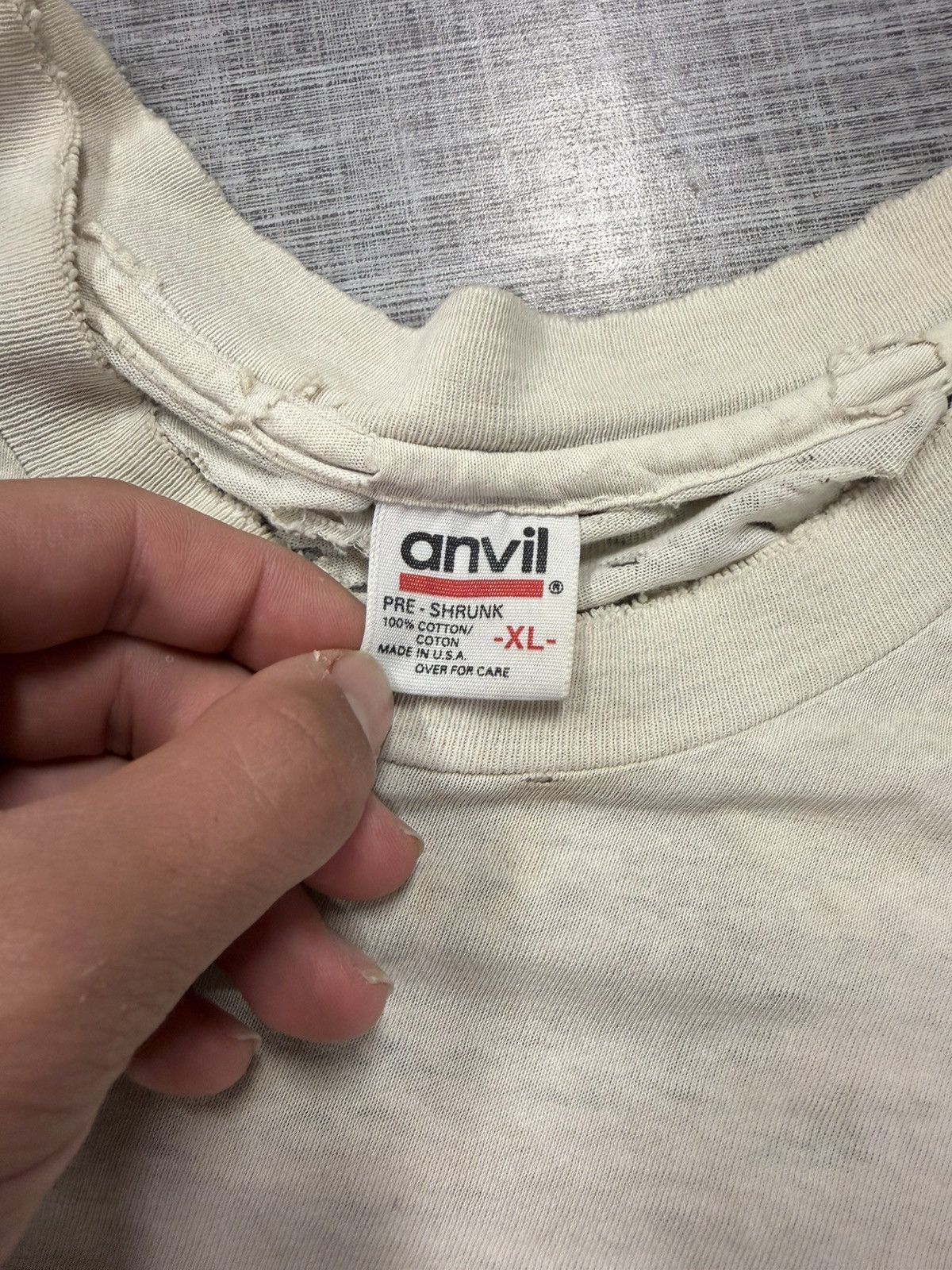 Anvil Vintage 90s Faded & Thrashed Greatful Dead Jerry Forever Size US XL / EU 56 / 4 - 7 Thumbnail