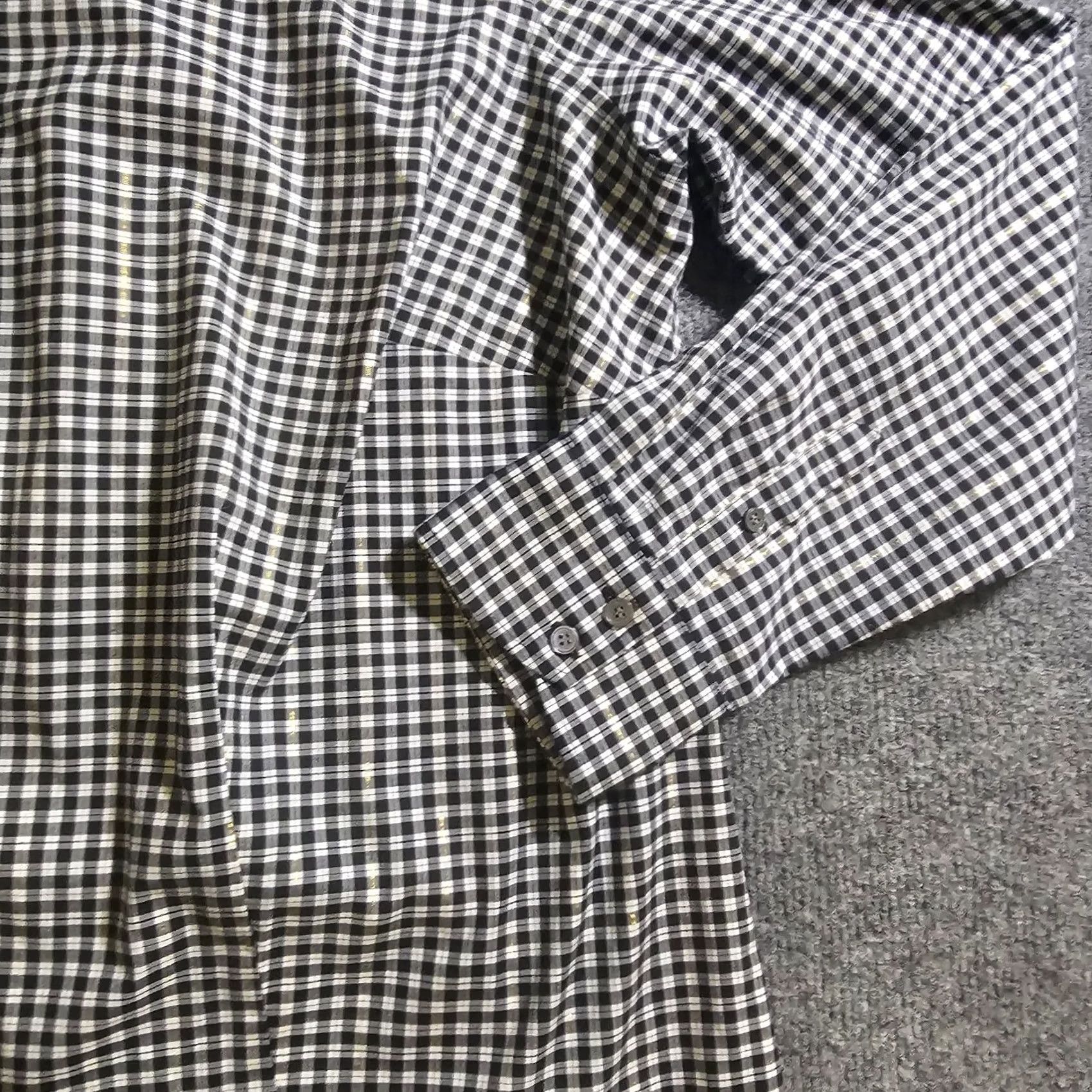 Talbots Talbots Shirt Women 14W Black White Plaid Button Long Sleeve Career Casual Shirt Size XL / US 12-14 / IT 48-50 - 5 Thumbnail