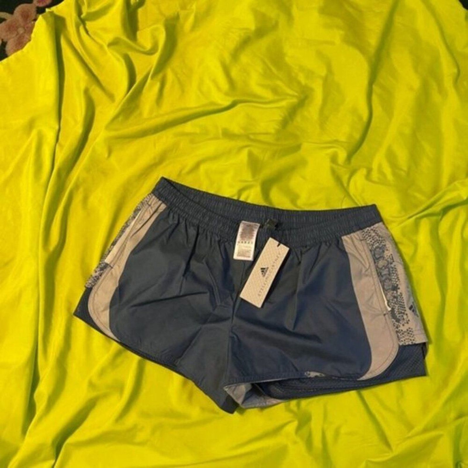 Adidas × Stella McCartney Adidas by Stella McCartney running shorts state Blue L Size 32" / US 10 / IT 46 - 4 Thumbnail