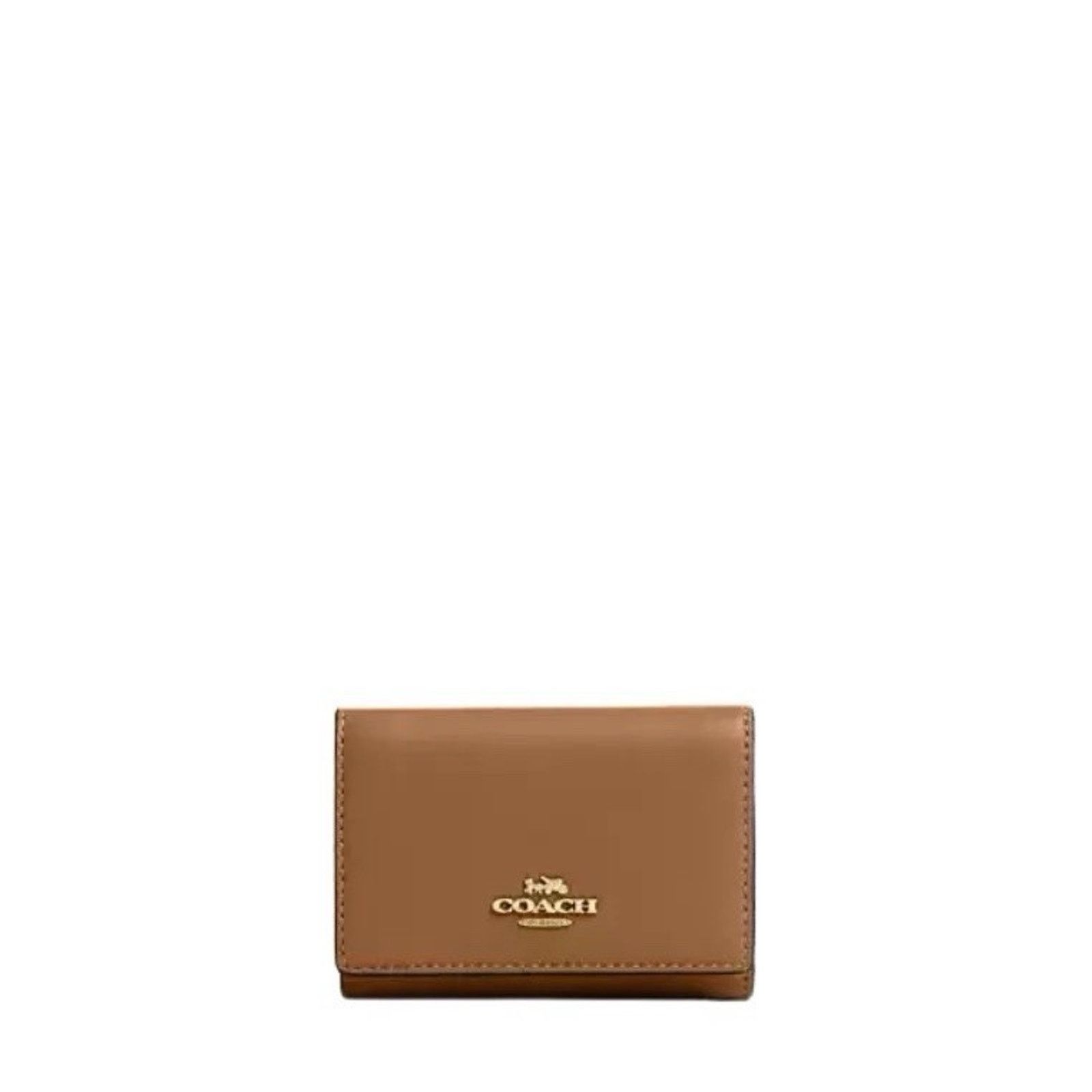 Coach NWT Coach CR799 Smooth Leather Micro Wallet Honey Brown Size ONE SIZE - 4 Thumbnail