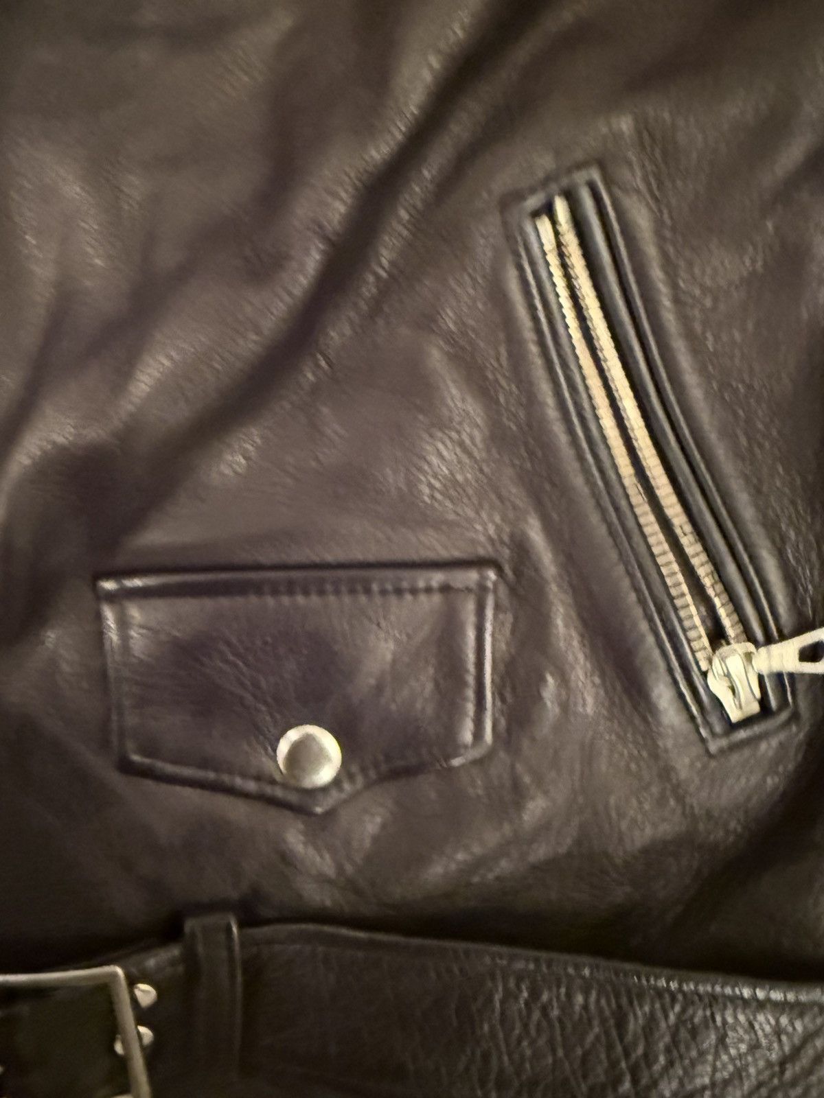 John Elliott John eliiot black leather moto jacket Size US L / EU 52-54 / 3 - 4 Thumbnail