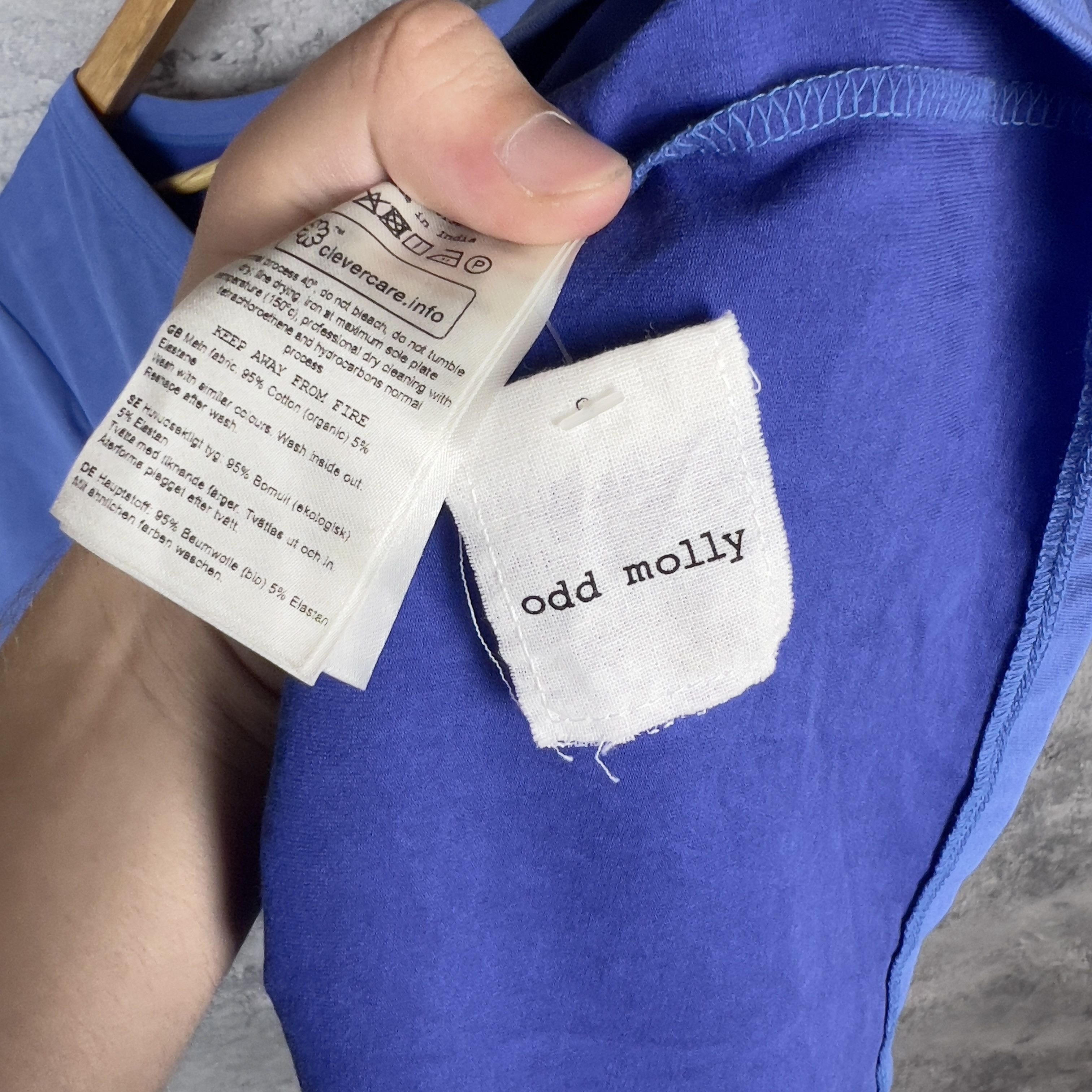 Odd Molly Odd Molly Blouse Women's Size 4 Blue Short Sleeve Size S / US 4 / IT 40 - 7 Thumbnail