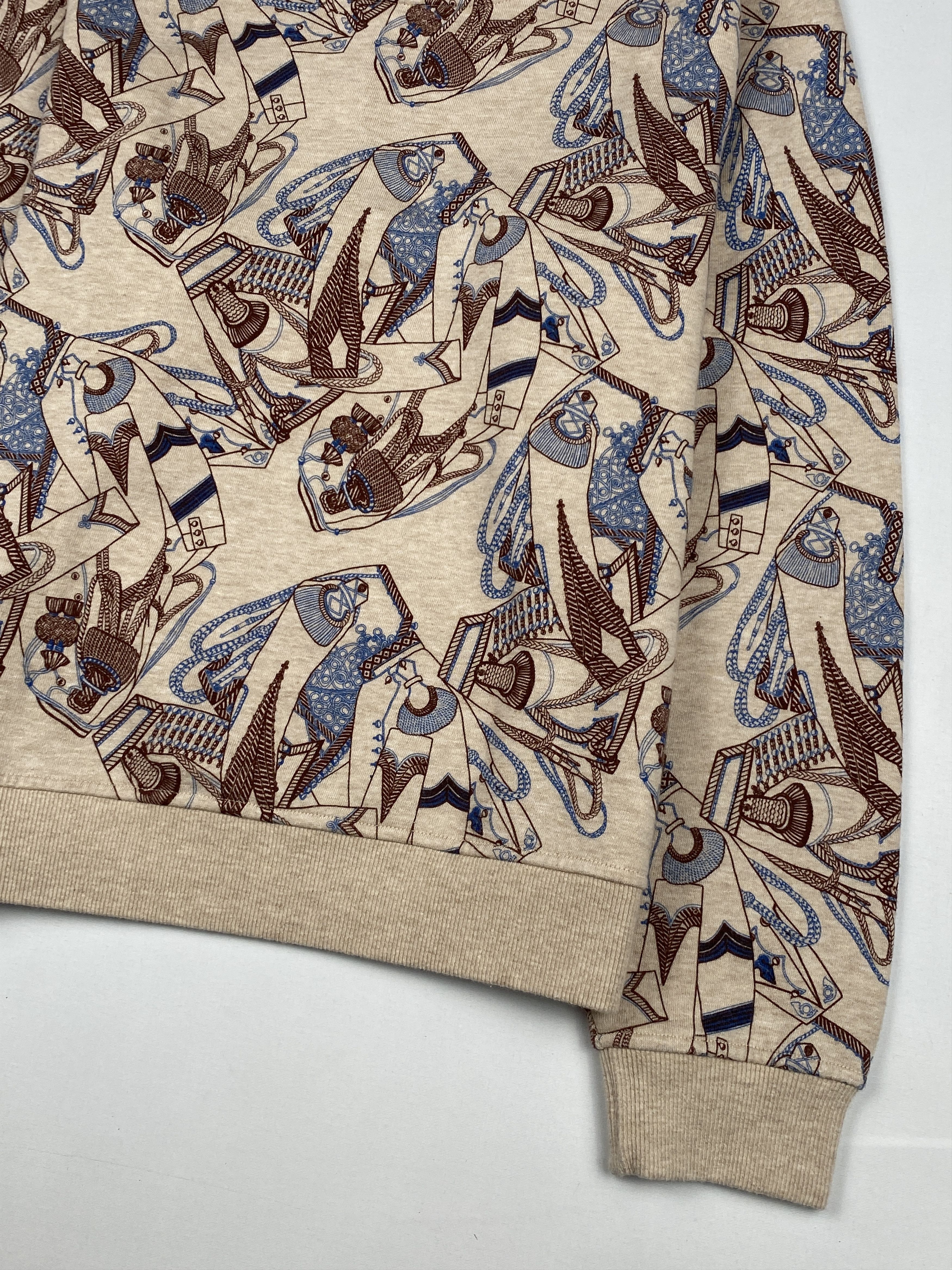 Hermes "Zouaves et Dragons Finesse" Sweatshirt Size XS / US 0-2 / IT 36-38 - 10 Thumbnail