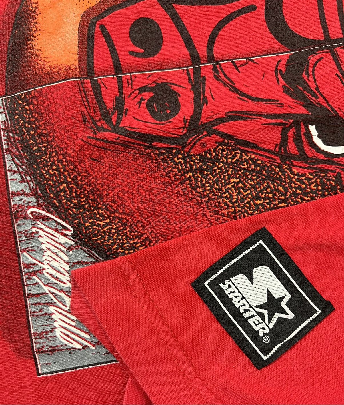 Starter Vintage Chicago Bulls x Starter Tee Size US XL / EU 56 / 4 - 3 Thumbnail