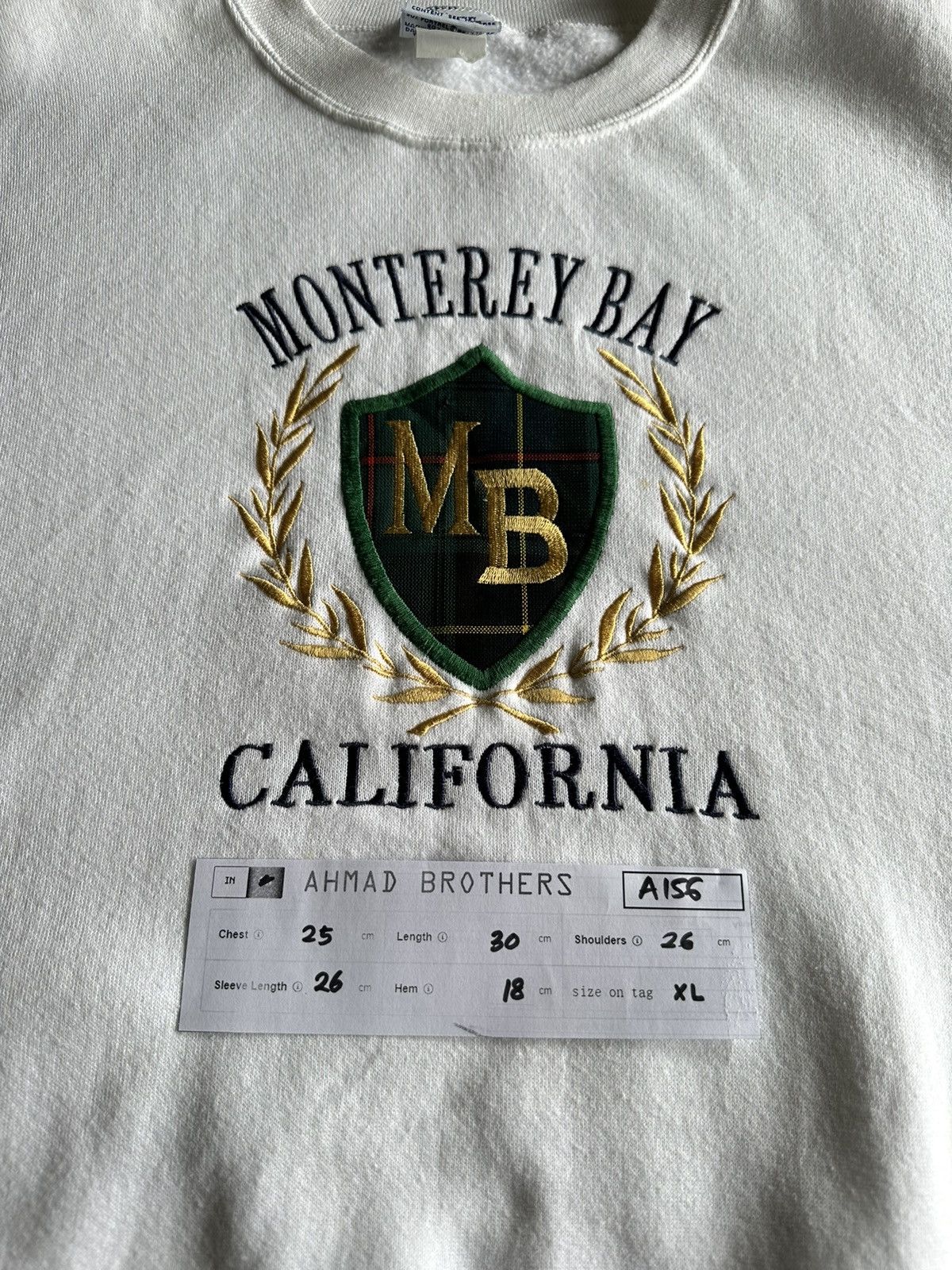 California Republic × Vintage Vintage Monterey Bay California Crewneck A156 Size US XL / EU 56 / 4 - 11 Thumbnail