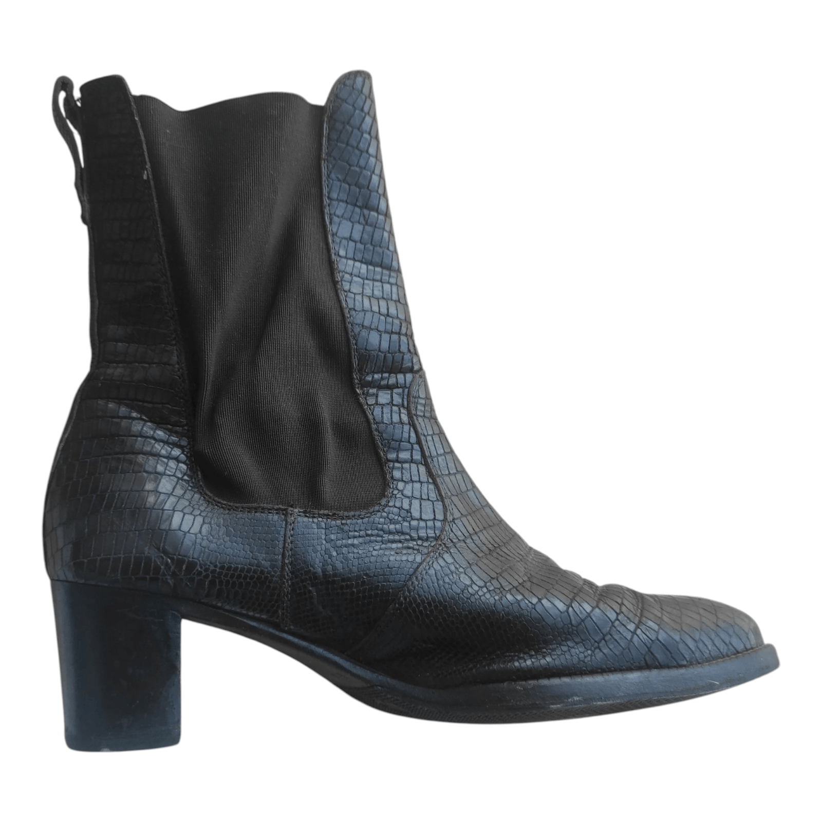 Heschung Heschung Ankle Leather Snake Python Boots Size US 6 / IT 36 - 2 Thumbnail