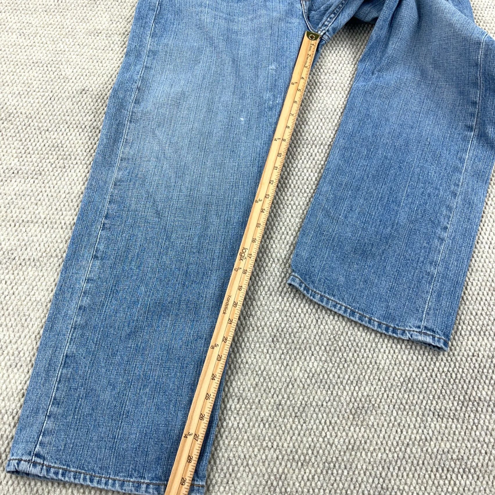 Levi's Levi's 569 Jeans Men 38x30 Straight Loose Fit Medium Wash Distressed Streetwear Blue Size US 38 / EU 54 - 7 Thumbnail