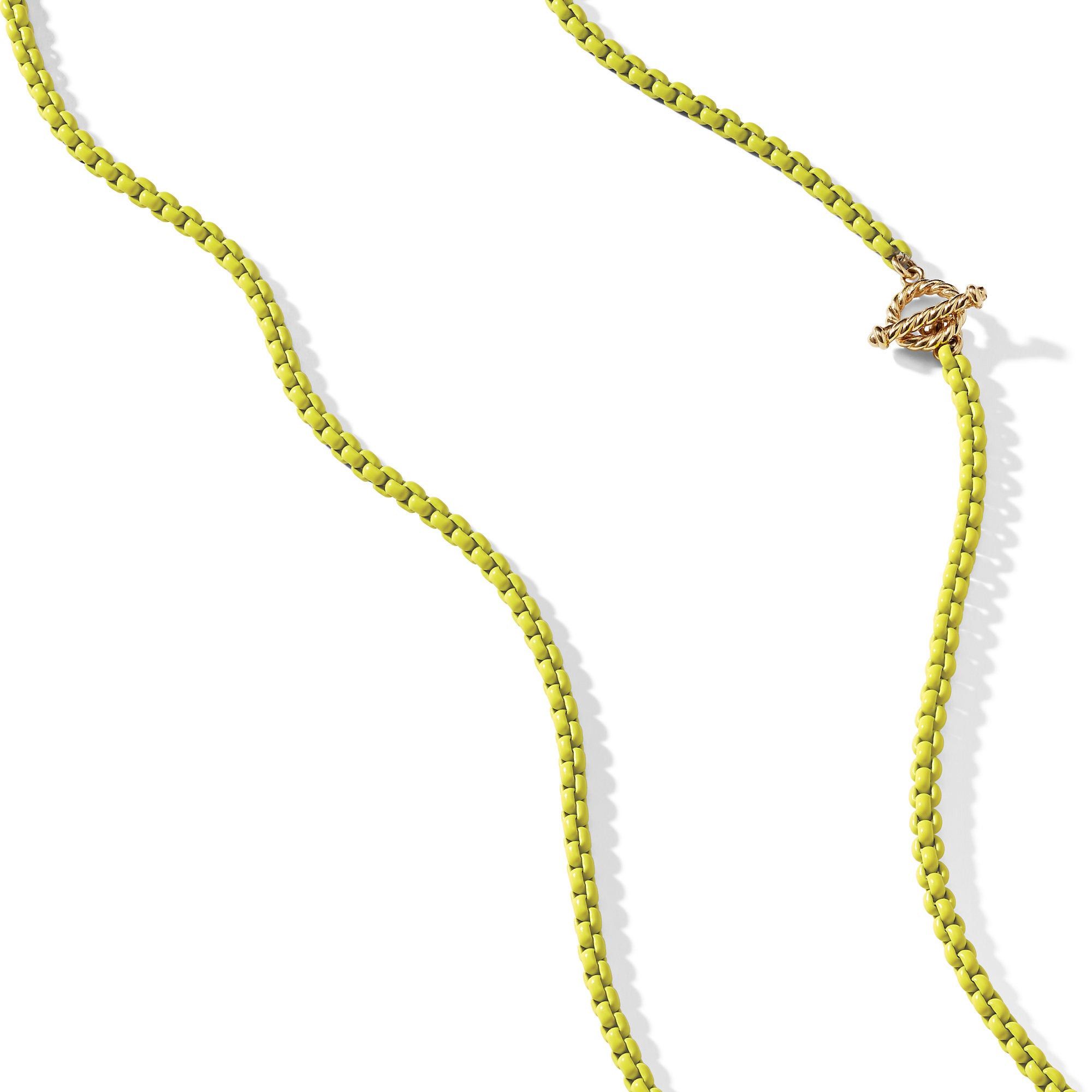 David Yurman o1w1db10325 Aire Color Box Chain Necklace in Yellow Acrylic Size ONE SIZE - 2 Thumbnail