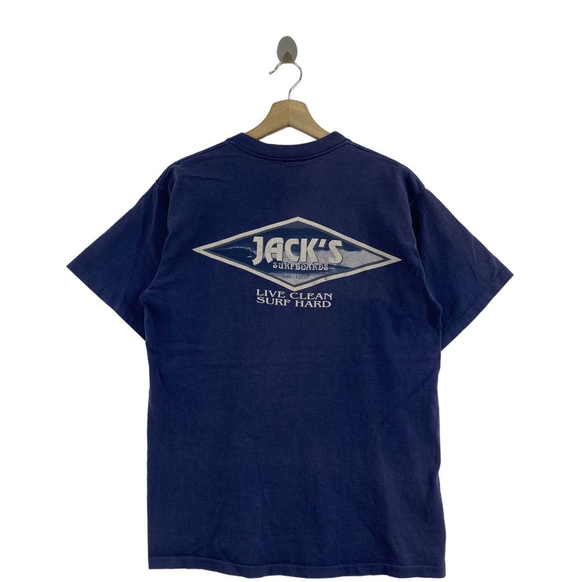 Vintage Vintage 90s JACK'S SURFBOARD Live Clean Surf Hard Brand Size US M / EU 48-50 / 2 - 3 Thumbnail