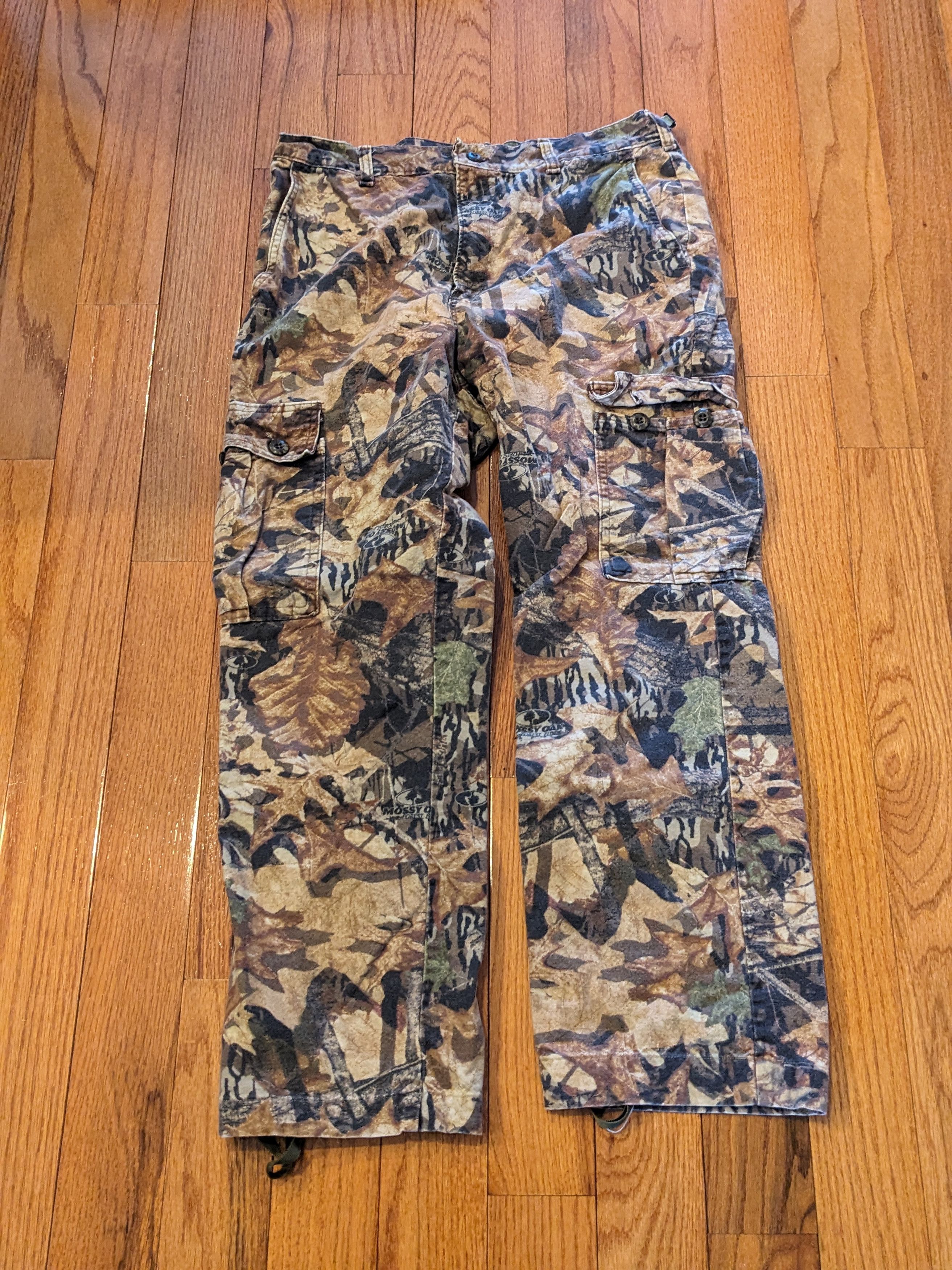 Mossy Oaks × Vintage Vintage 90s Mossy Oak Camo Leaves Medium Pants Size US 34 / EU 50 - 1 Thumbnail