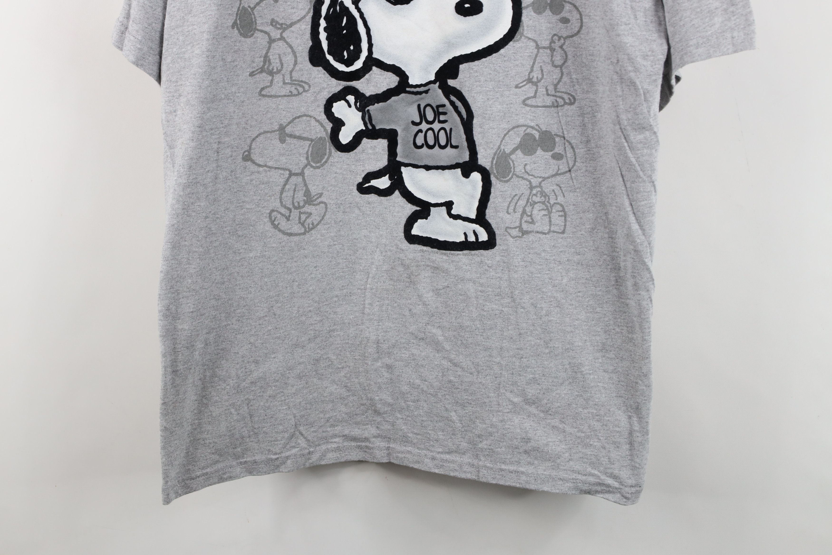 Vintage Vintage 90s Y2K Peanuts Charlie Brown Joe Cool T-Shirt Gray Size US XL / EU 56 / 4 - 3 Thumbnail