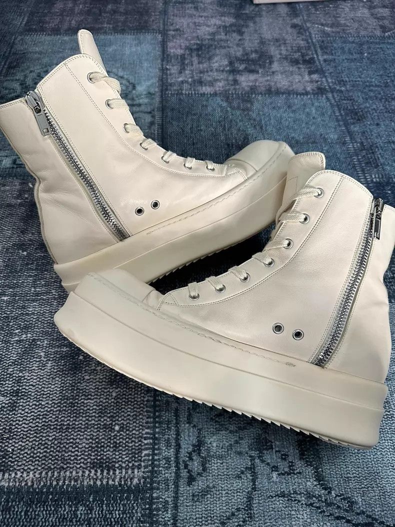 Rick Owens Rick Owens Main Line Pure White Platform Big Converse shoe Size US 10 / EU 43 - 4 Thumbnail