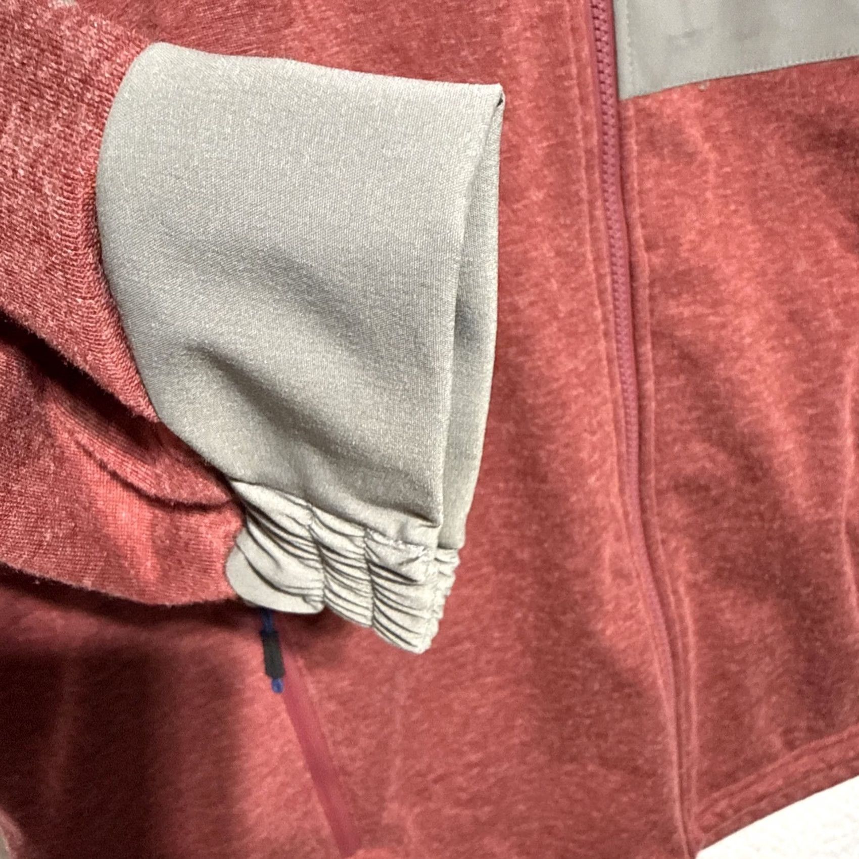 Orvis ORVIS Hybrid Wool Fleece Full Zip Jacket Coat Men L Maroon Gray Size US L / EU 52-54 / 3 - 6 Thumbnail