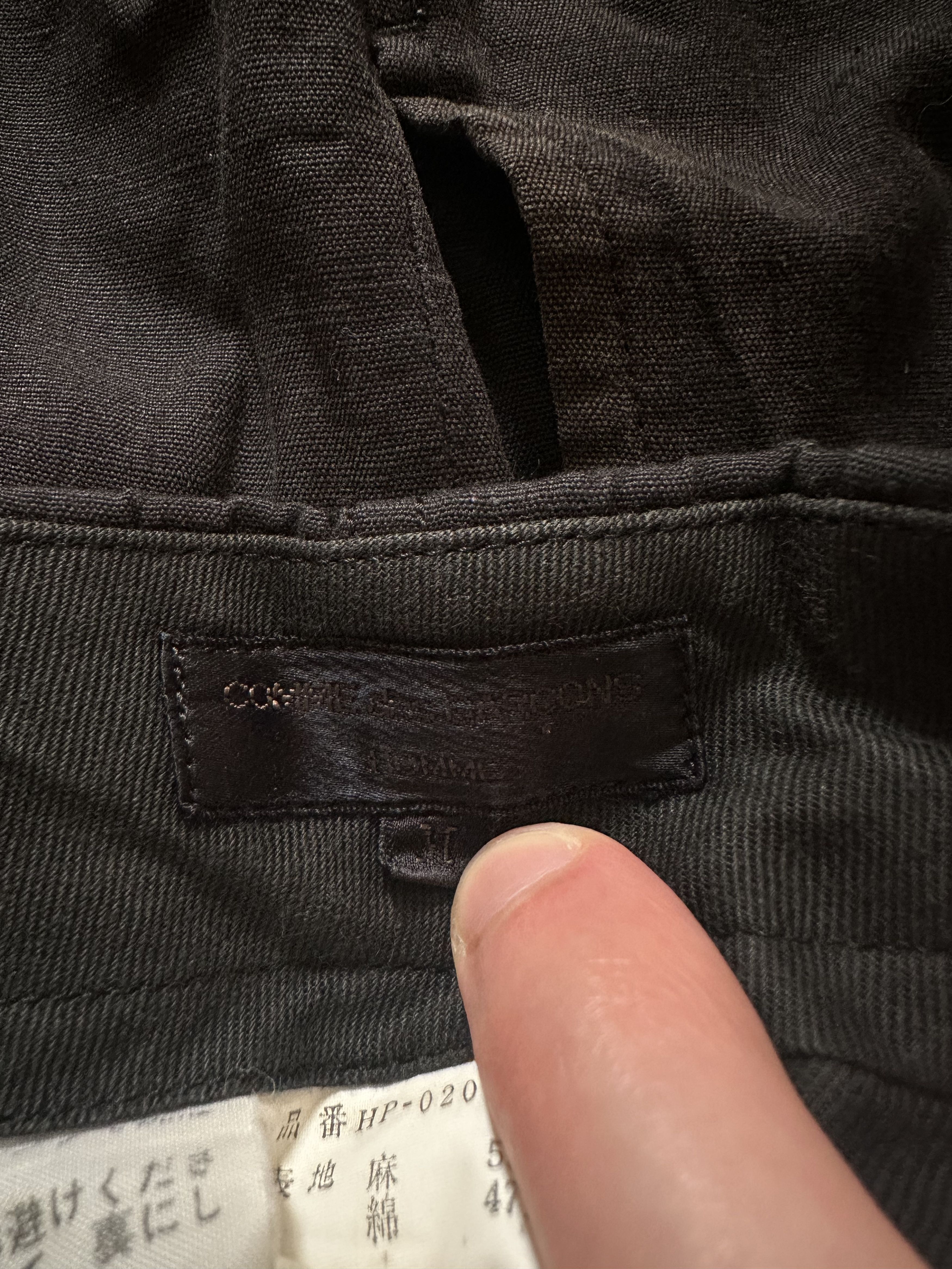 Comme des Garcons COMME des GARÇONS HOMME AW 2005 Linen Pants Size US 32 / EU 48 - 5 Thumbnail