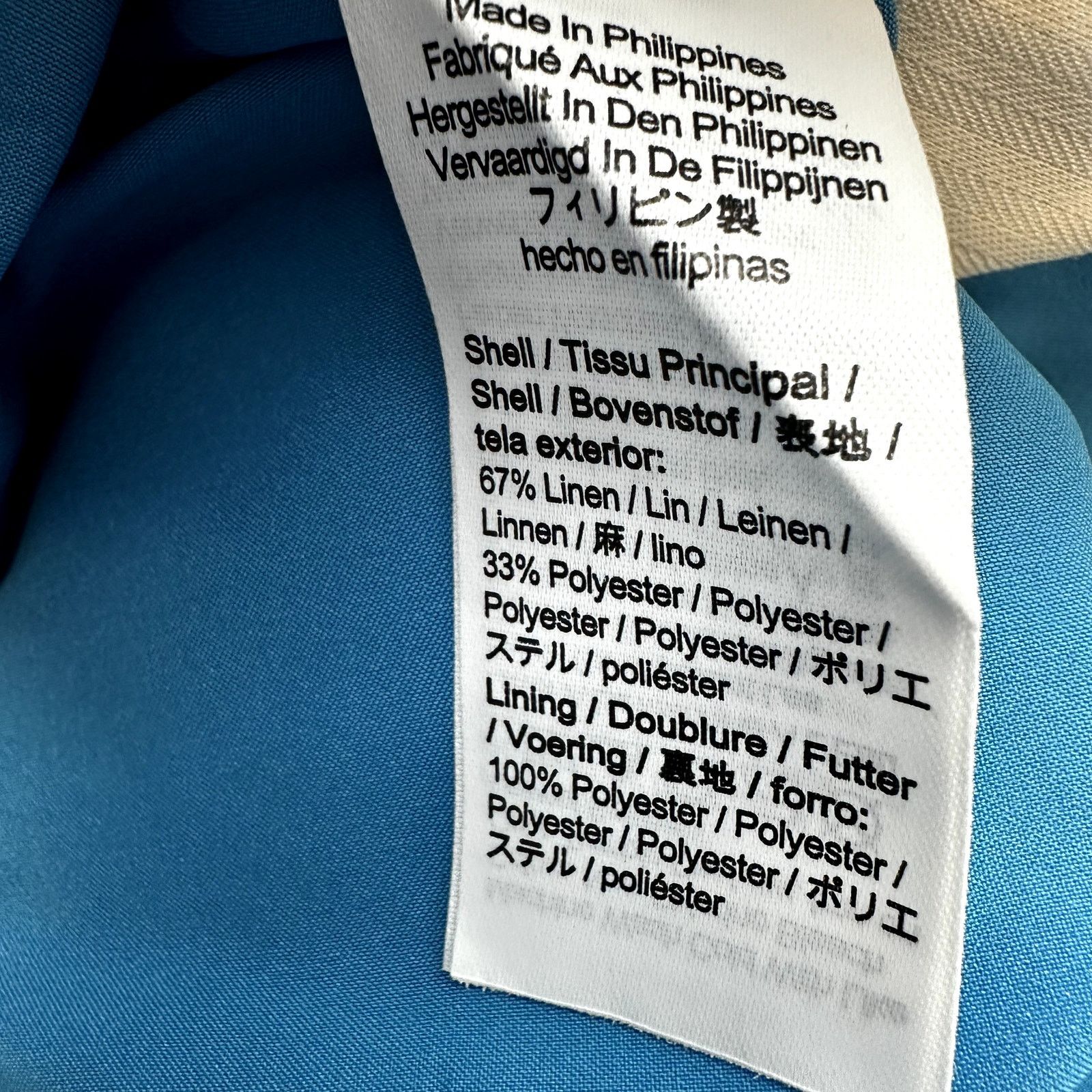 J.Crew J.Crew Kate Straight Trousers Linen Pocket High Waist Blue 4 Size 27" / US 4 / IT 40 - 4 Thumbnail
