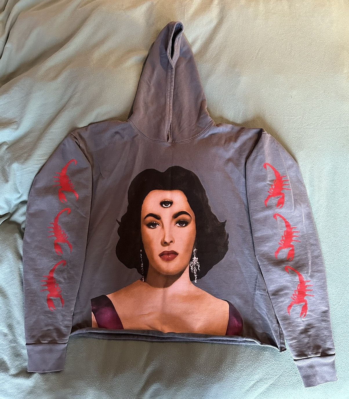 Rare × Streetwear Griselda GXFR Liz 2 Hoodie Grey Blue Size