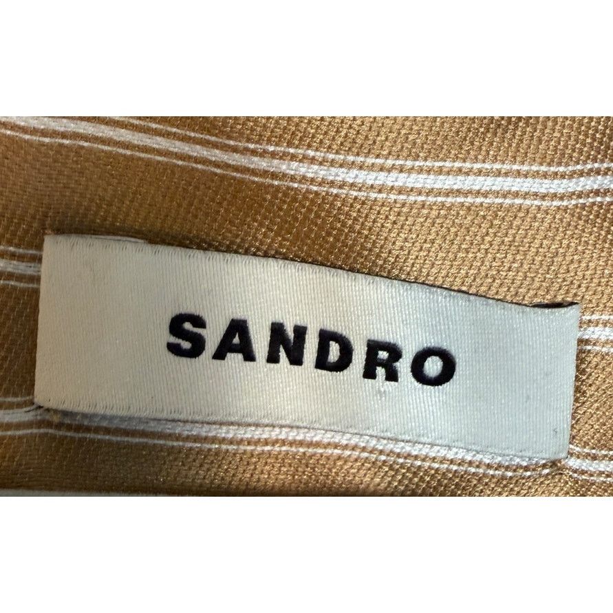 Sandro Sandro NWT Striped Long Sleeve Dress Shirt Size M / US 6-8 / IT 42-44 - 4 Thumbnail