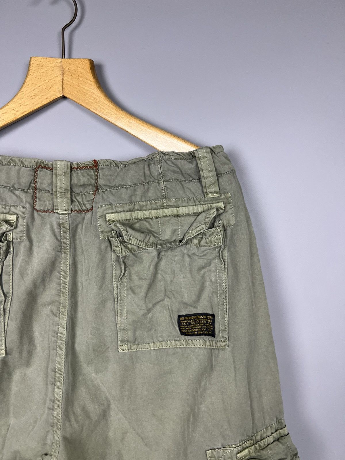 Alpha Industries W36 Alpha industries cargo pants with drawstrings vintage Size US 36 / EU 52 - 8 Thumbnail