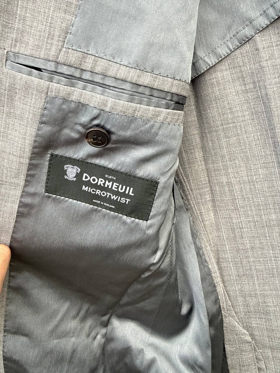 Other Lonner Dormeuil Double Breasted Navy Pinstripe Suit Size 38R - 6 Thumbnail