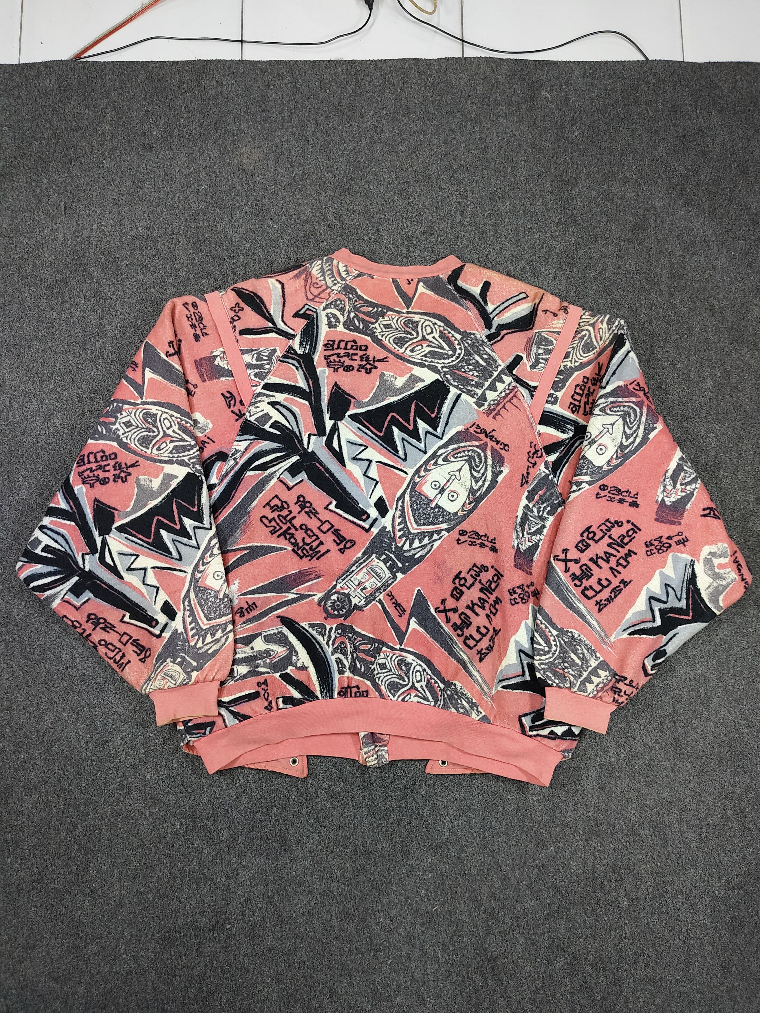 Kansai Yamamoto 80s Kansai O2- Archive Culture Art Graphic Bomber Jacket Size US M / EU 48-50 / 2 - 9 Thumbnail