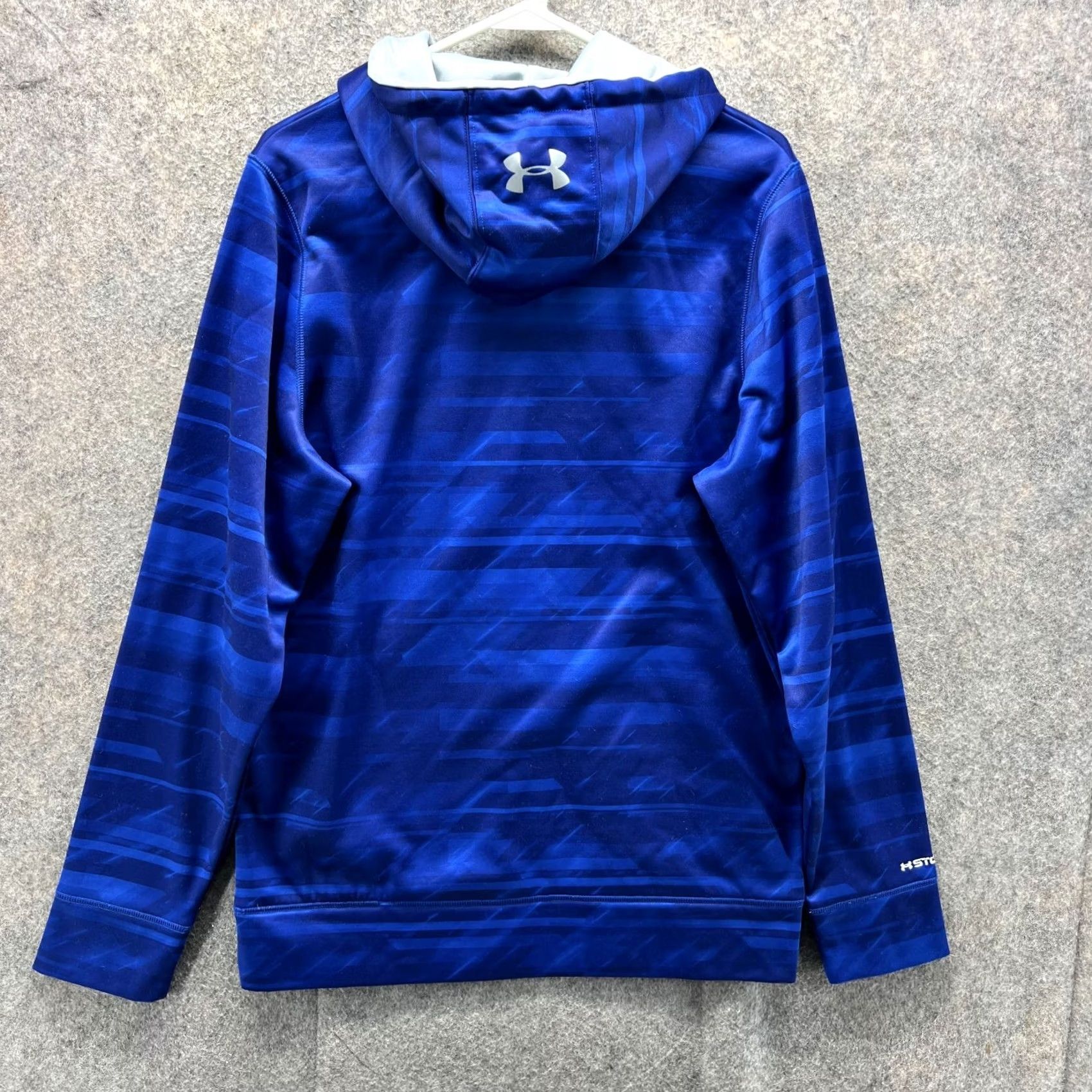 Under Armour VINTAGE Under Armour Sweater Mens Small Blue Hoodie Pullover Jacket Storm 1 Camouflage Knit Logo" Size US S / EU 44-46 / 1 - 2 Thumbnail