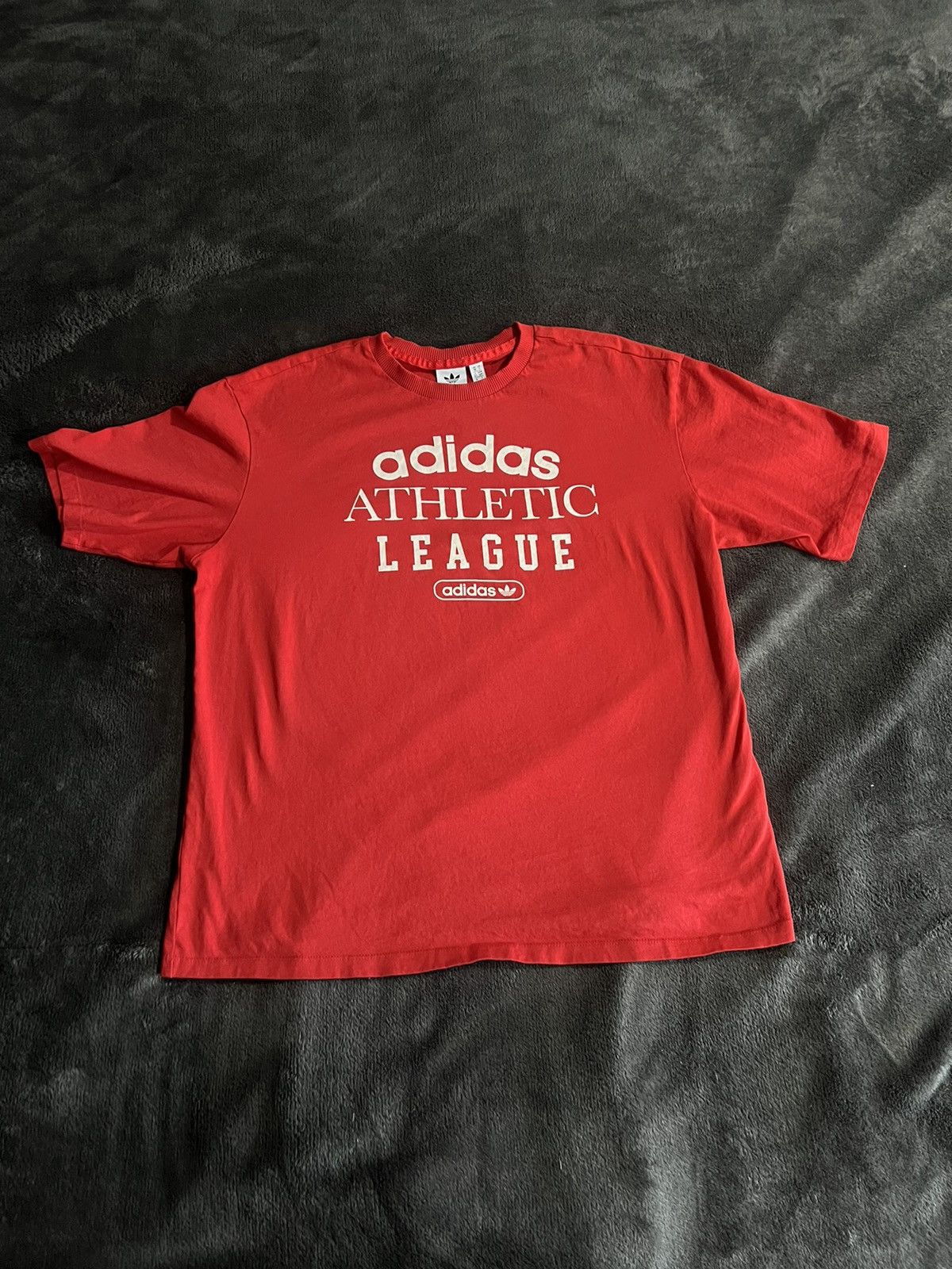 Adidas Retro Red Adidas T-Shirt Size US M / EU 48-50 / 2 - 1 Thumbnail