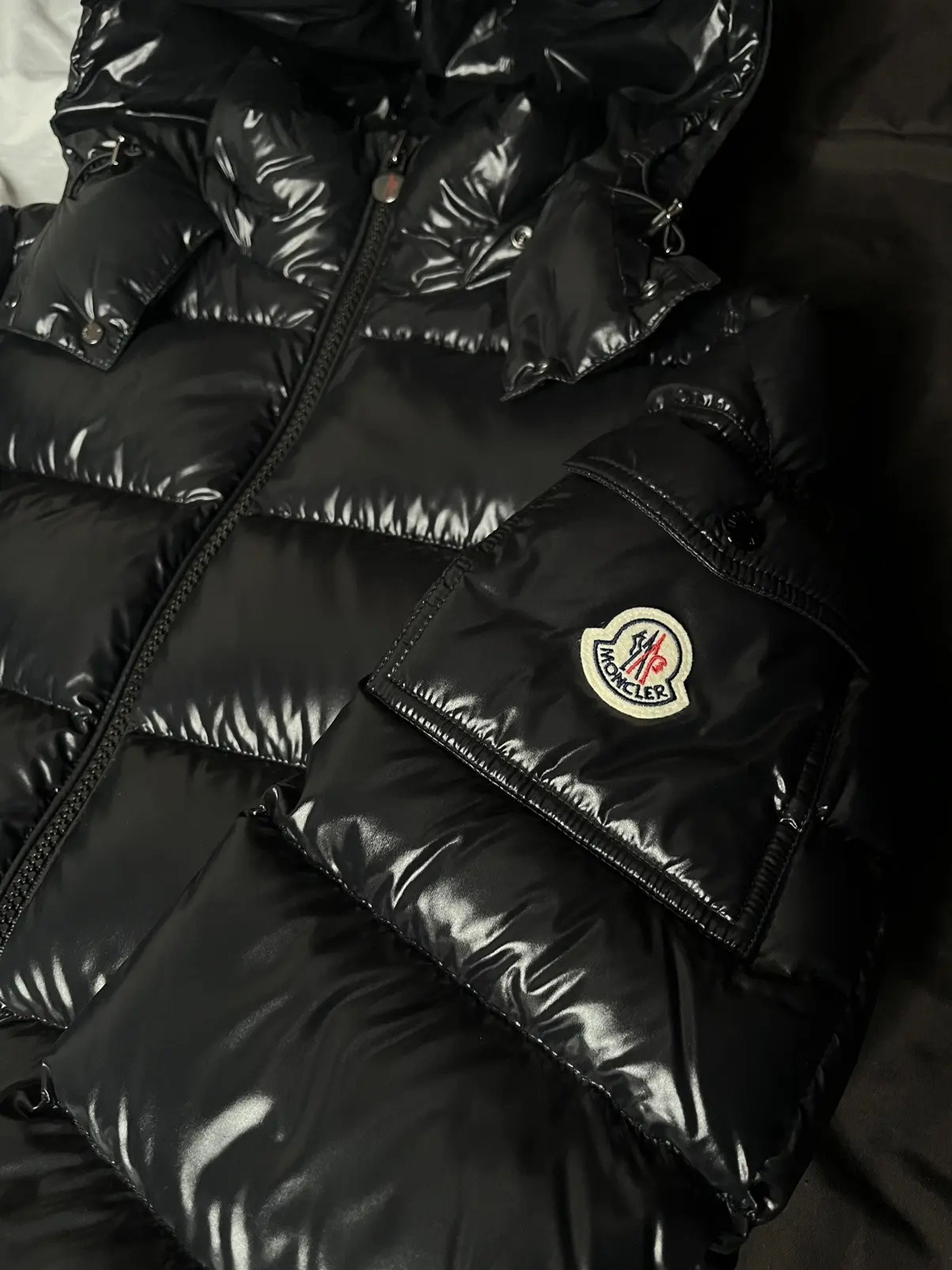 Moncler Moncler Black Maya Down Puffer Jacket Luxury Size 2 Size US M / EU 48-50 / 2 - 2 Thumbnail