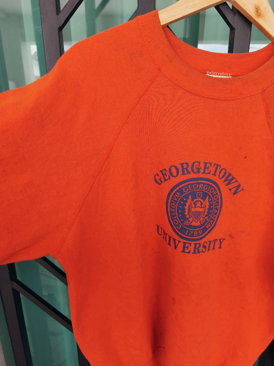 Designer Vintage Georgetown University Sweatshirt Size US M / EU 48-50 / 2 - 2 Thumbnail